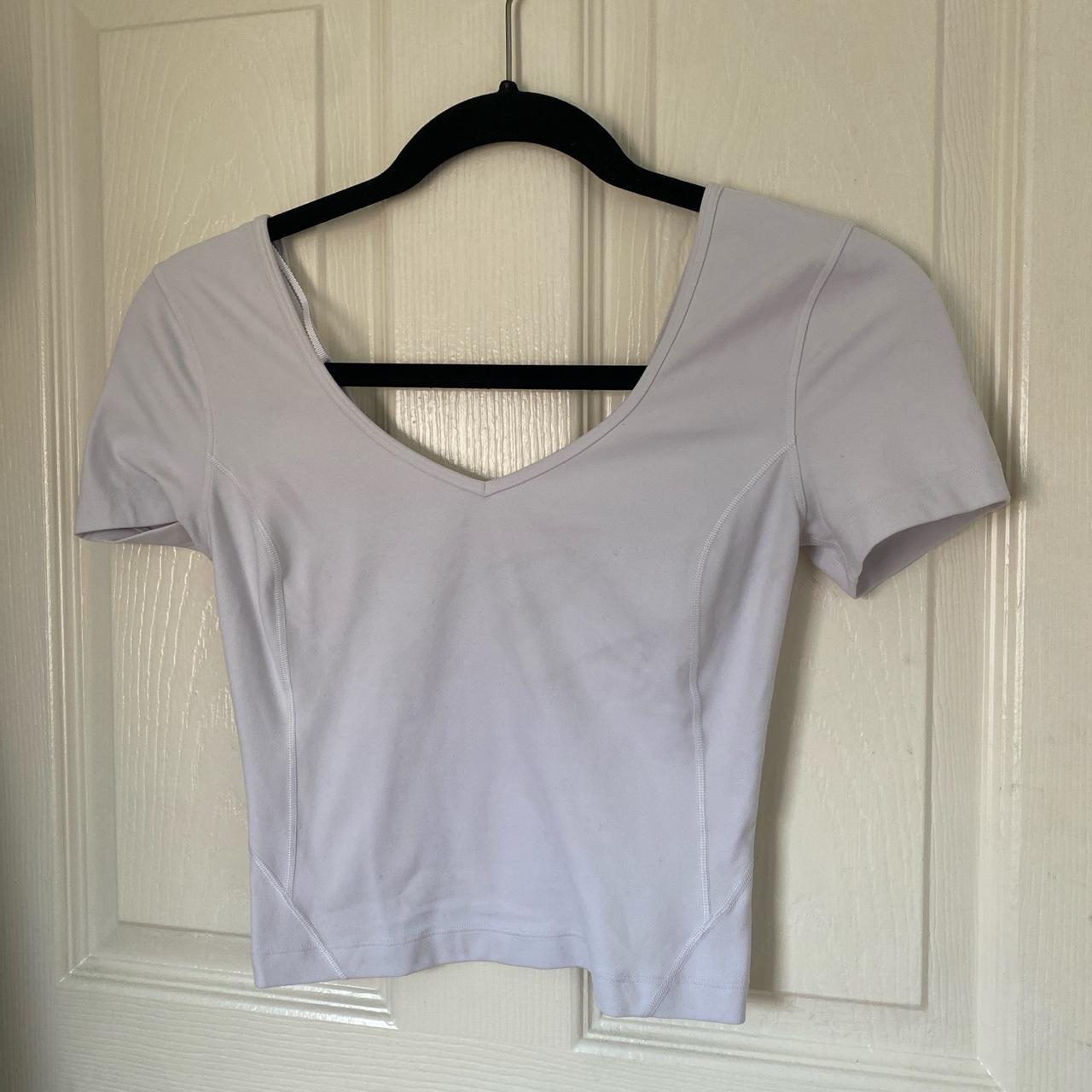 Lululemon align tshirt in white size 2! Originally... - Depop