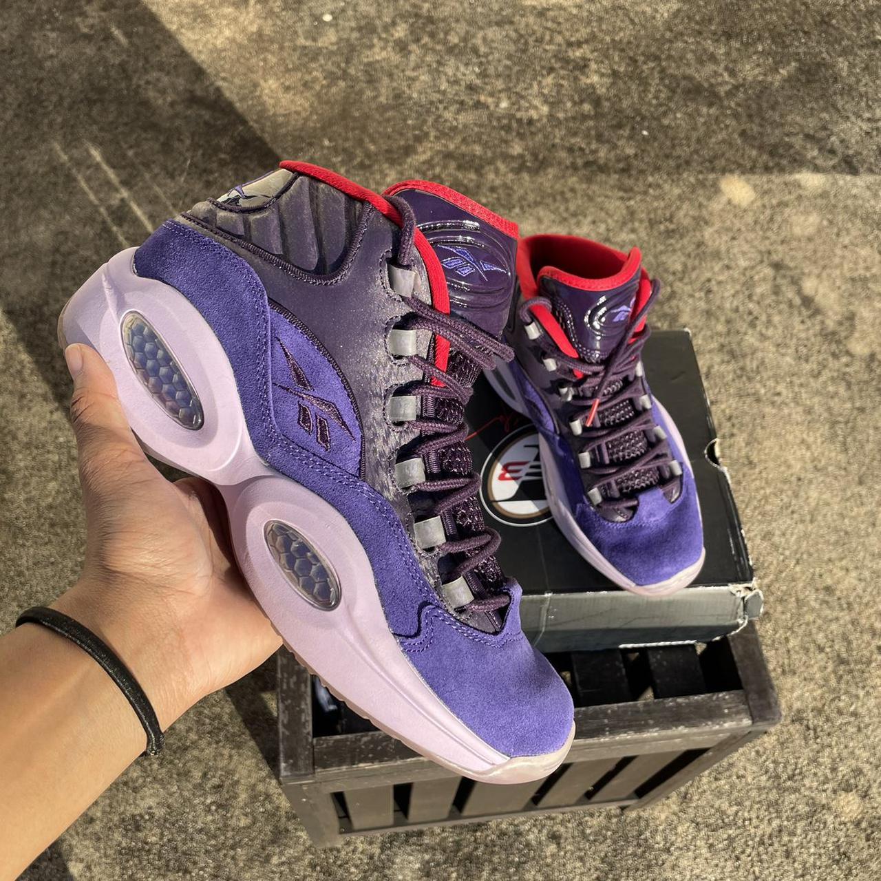 reebok purple trainers