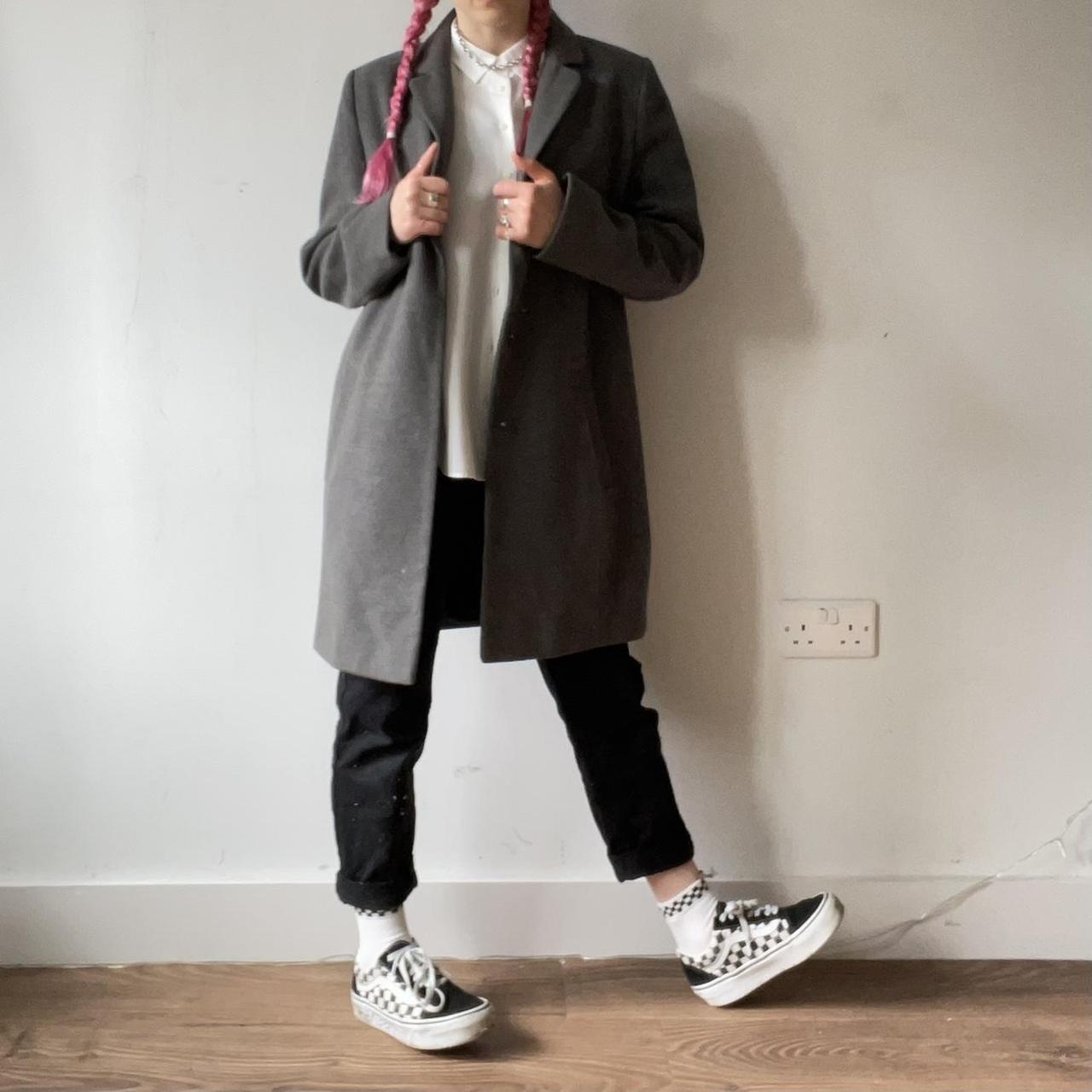 Debenhams Women's Grey Coat Depop