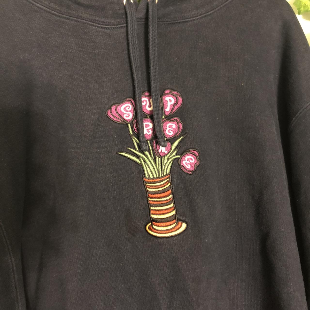 supreme flower hoodie, - only worn a few times, -...