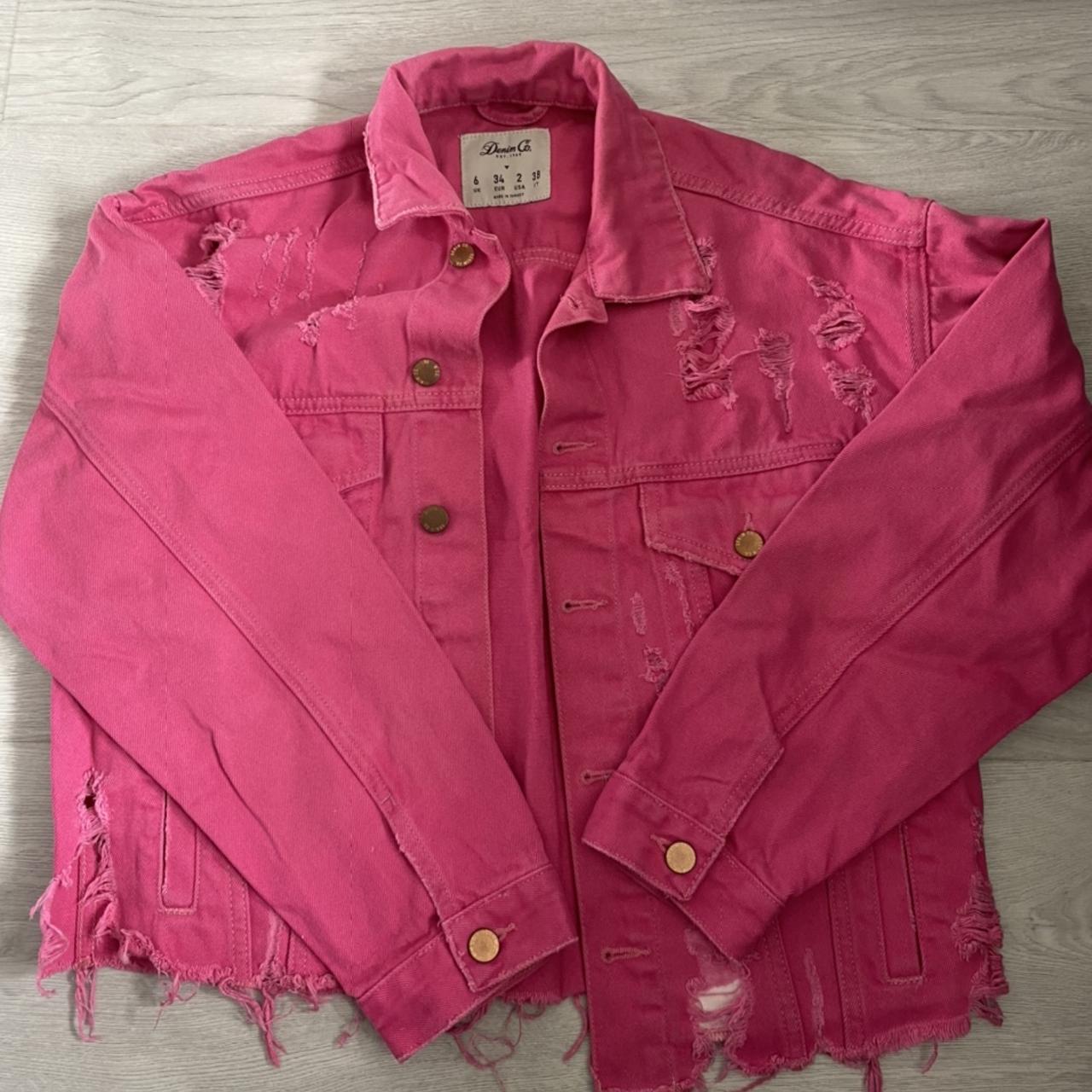 Pink denim hotsell jacket primark