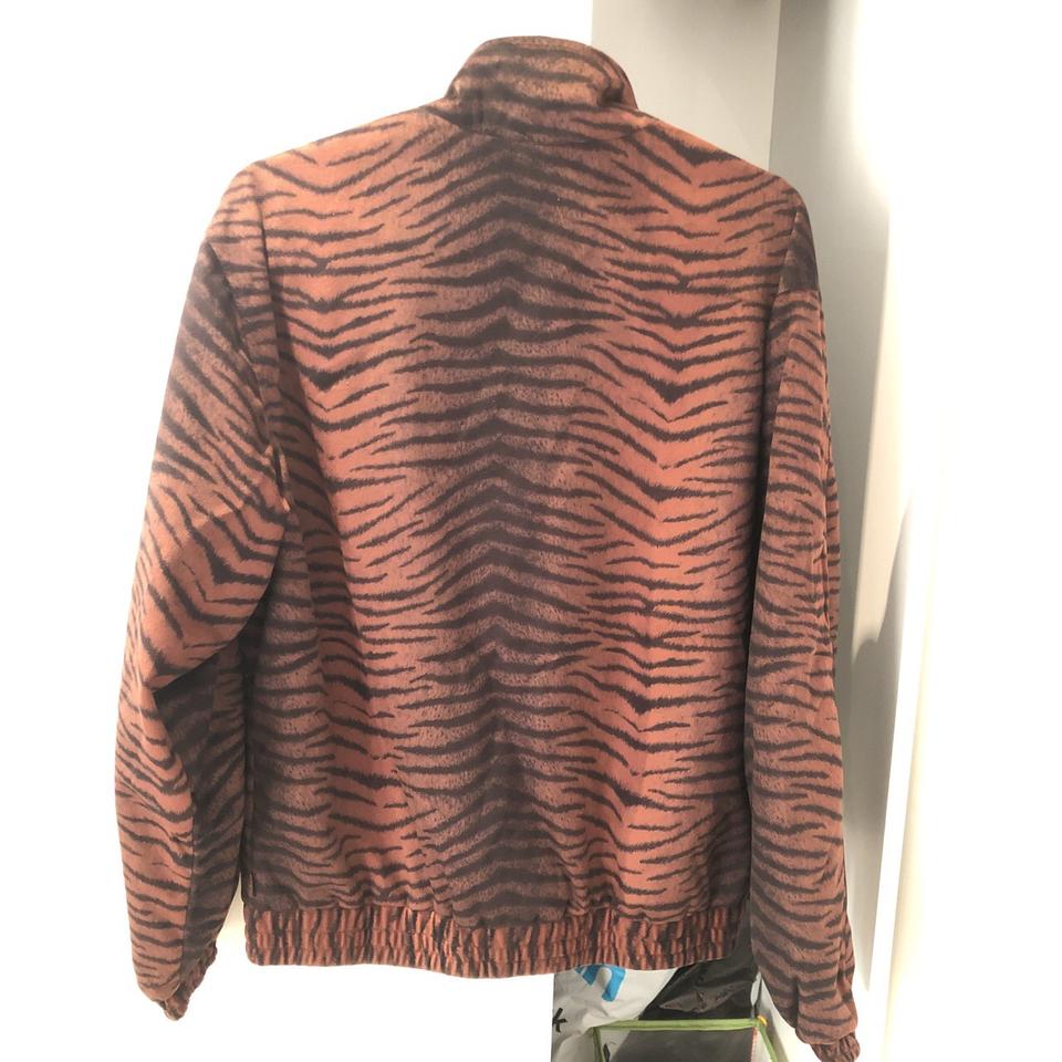 Supreme SS18 brown Tiger stripe tracksuit top/jacket... - Depop