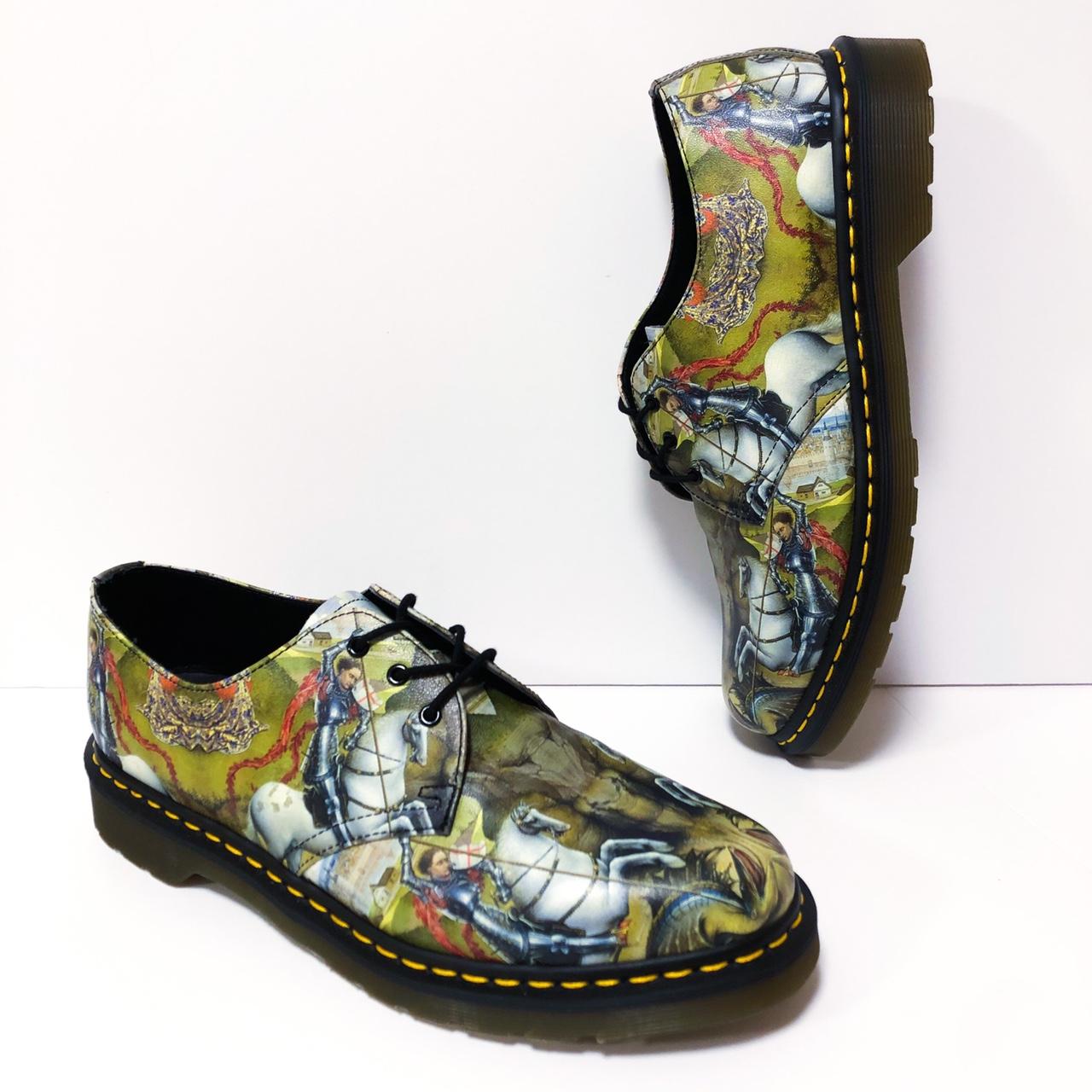 Dr Martens George and the Dragon 1461 Shoes Size... - Depop