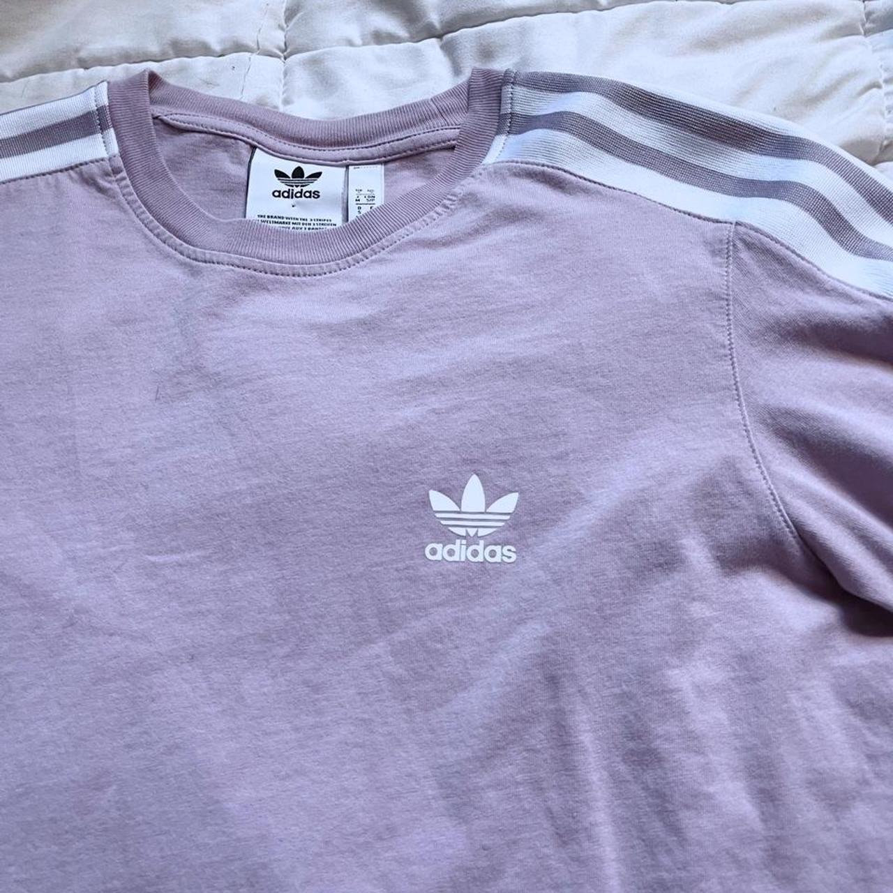 Adidas Women's Purple T-shirt | Depop