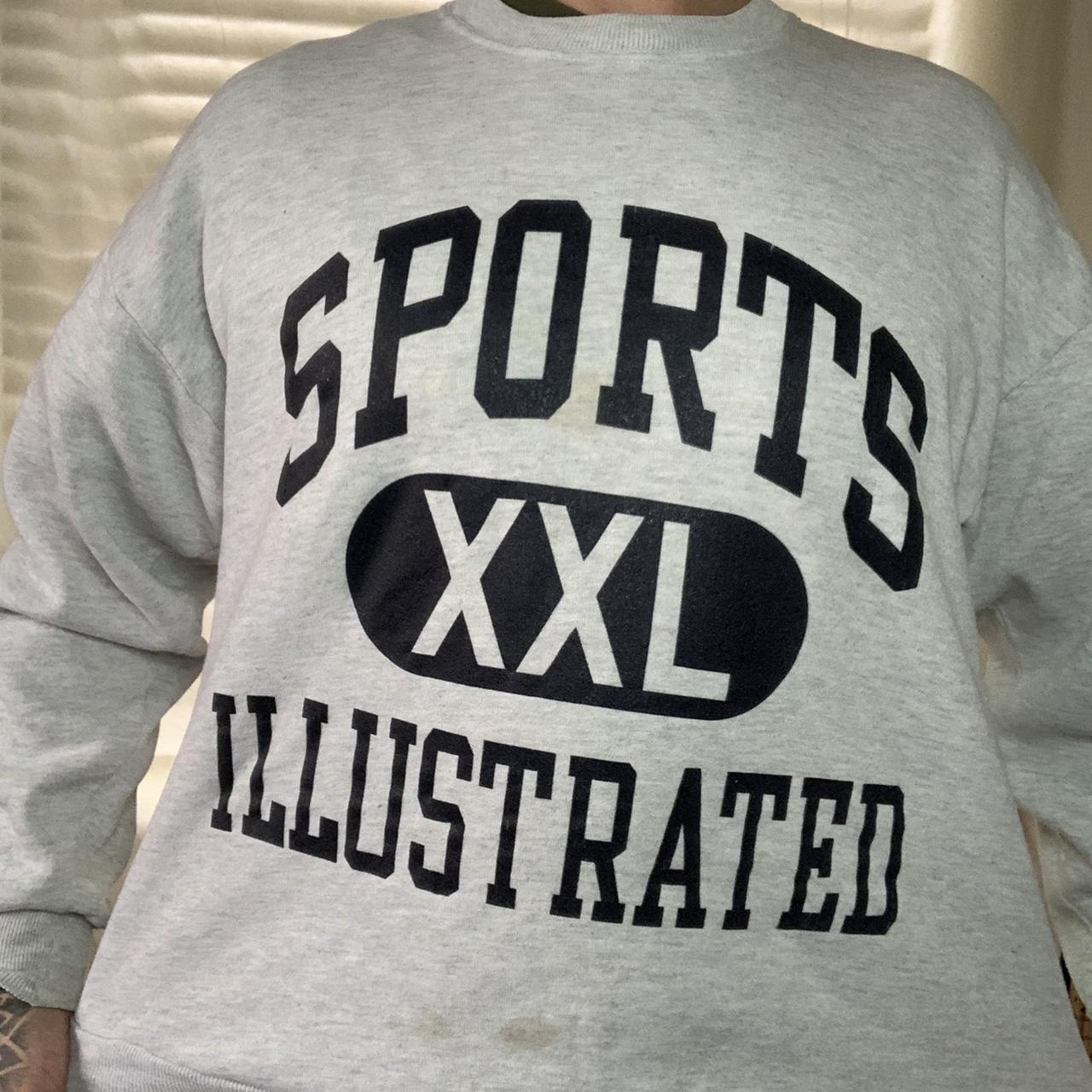 Vintage grey SPORTS ILLUSTRATED sweater 🏀 light... Depop