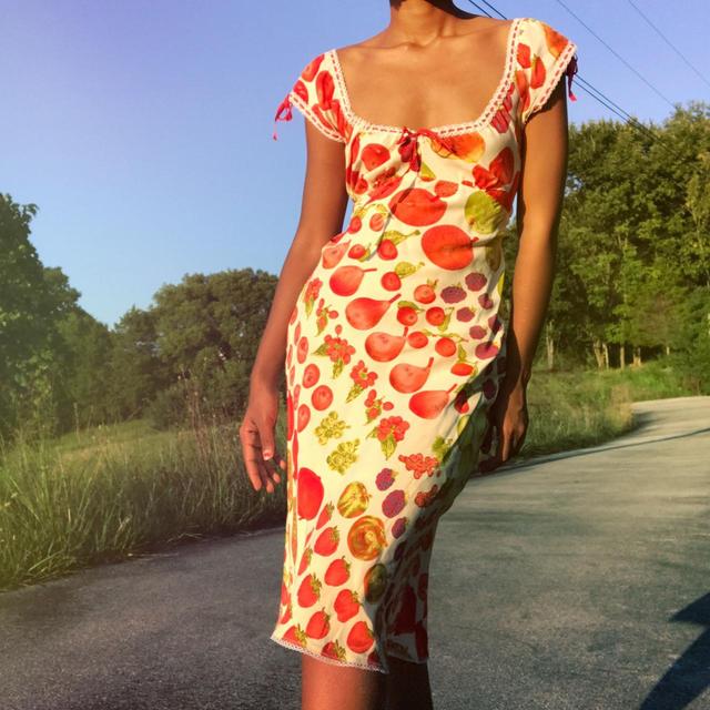 ISO betsey johnson fruit dress, willing to pay