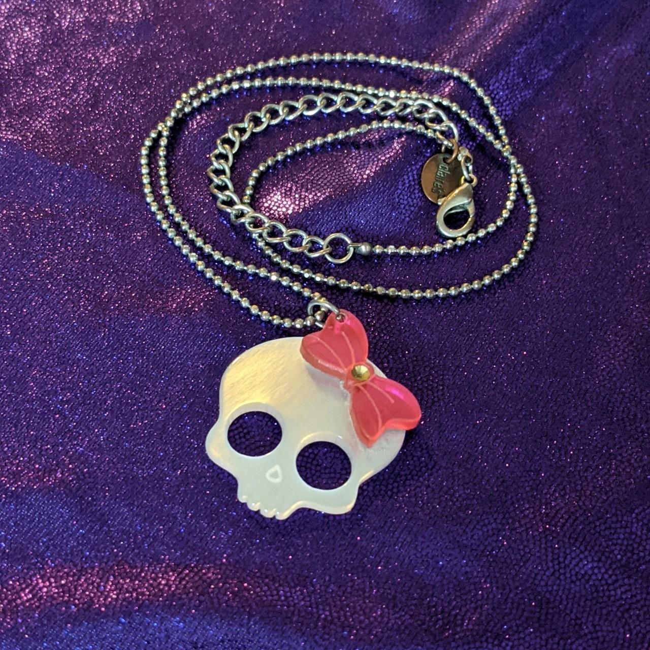 Pink Skull Necklace