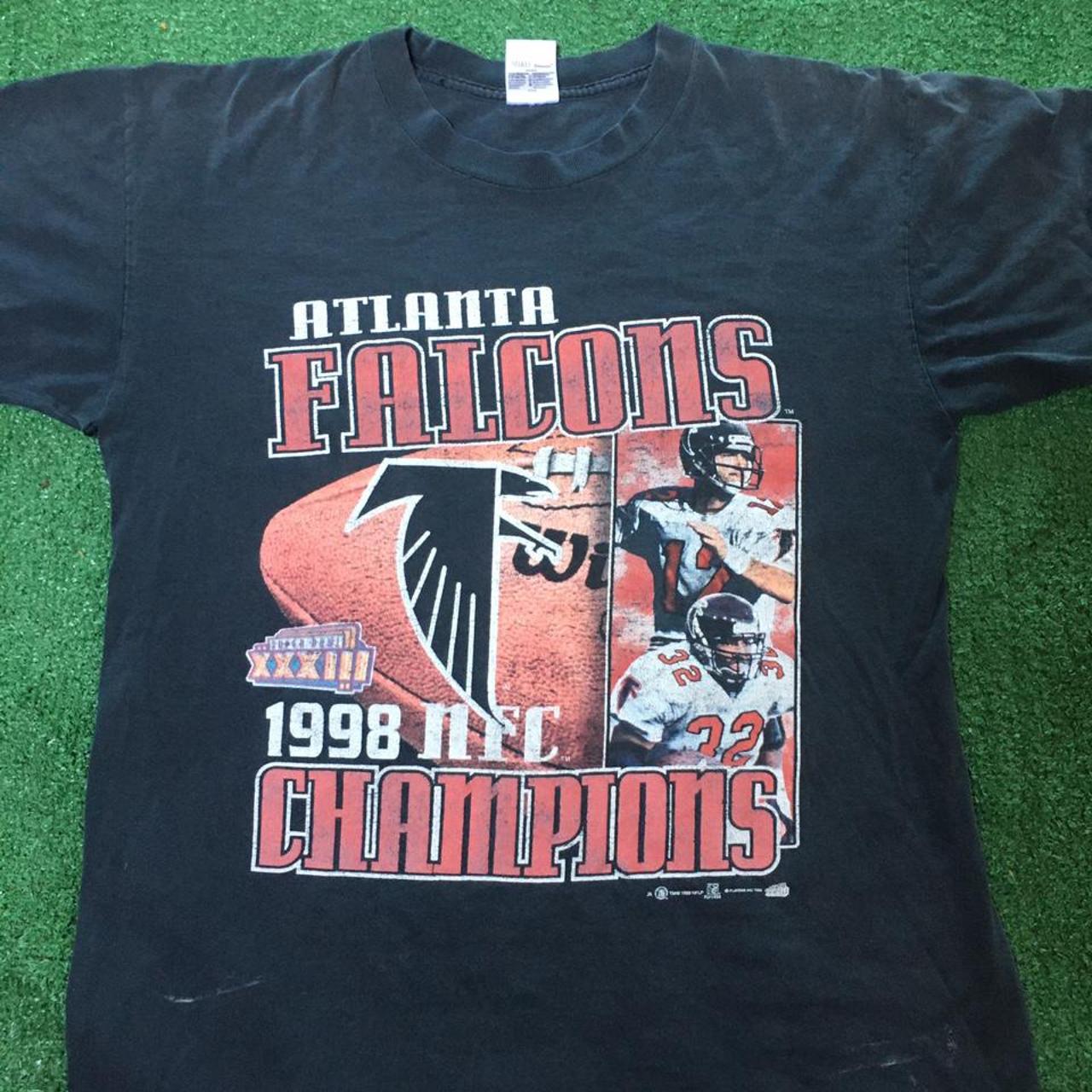 Vintage 1998 NFL Atlanta Falcons NFC Champions Depop