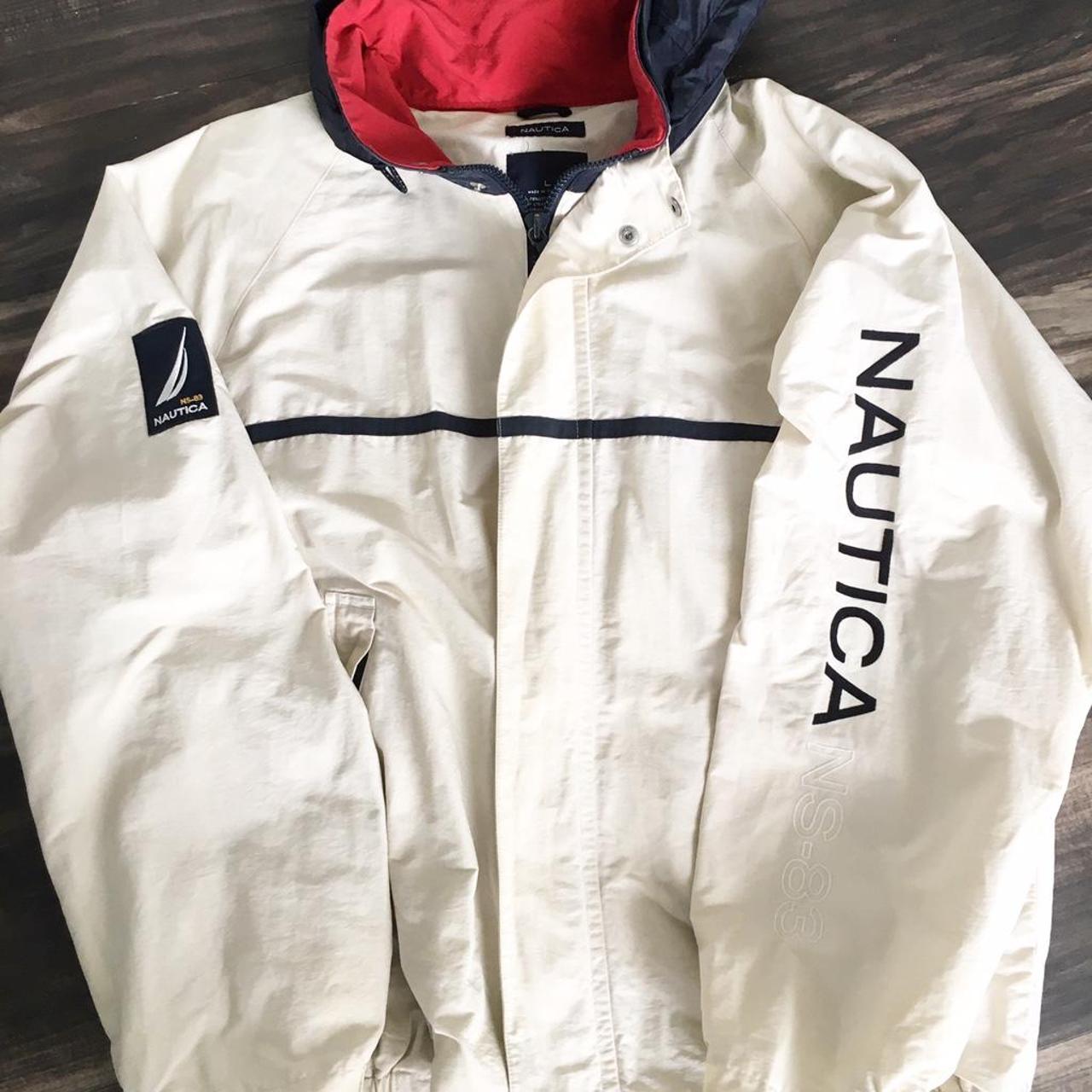 Vintage 90s Nautica jacket. Logo on one sleeve,... - Depop