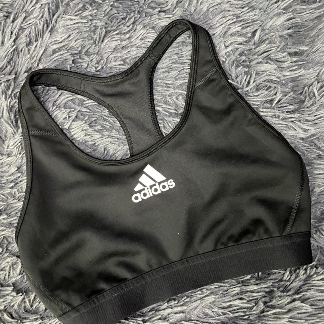Black basic sports bra Size M - Depop