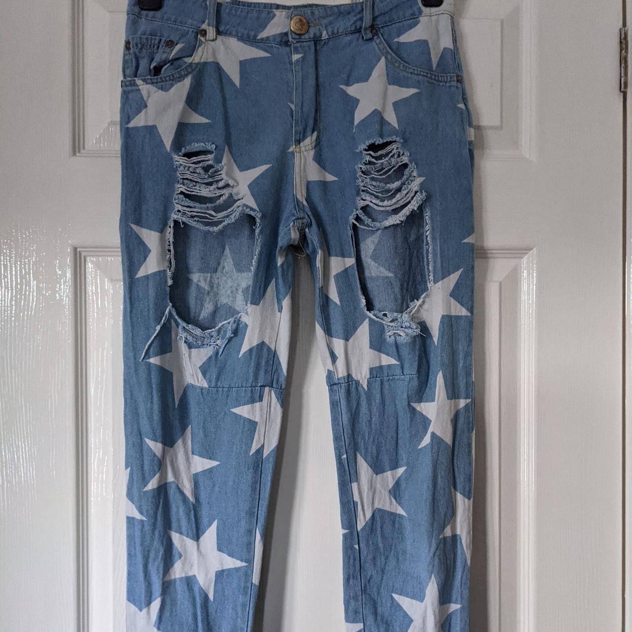 Jeans with hot sale large holes