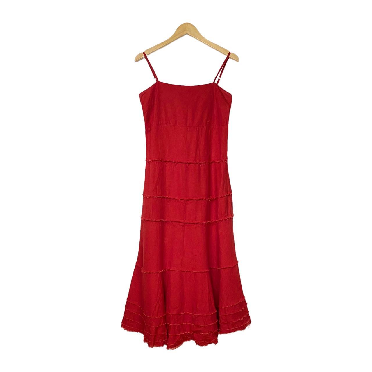 Jigsaw Women's Red Dress | Depop