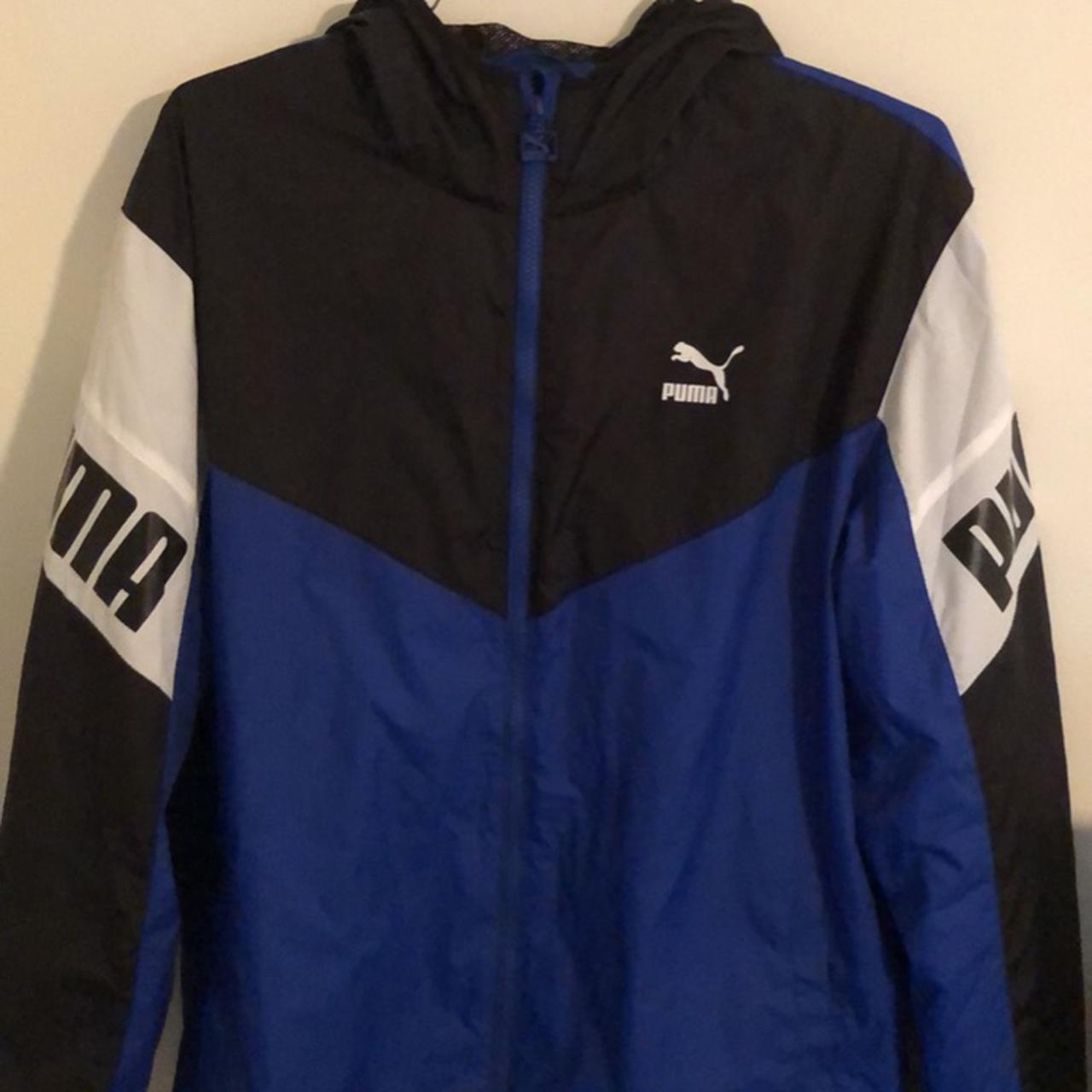 Vintage Puma Color Block Track Jacket Can fit a... - Depop