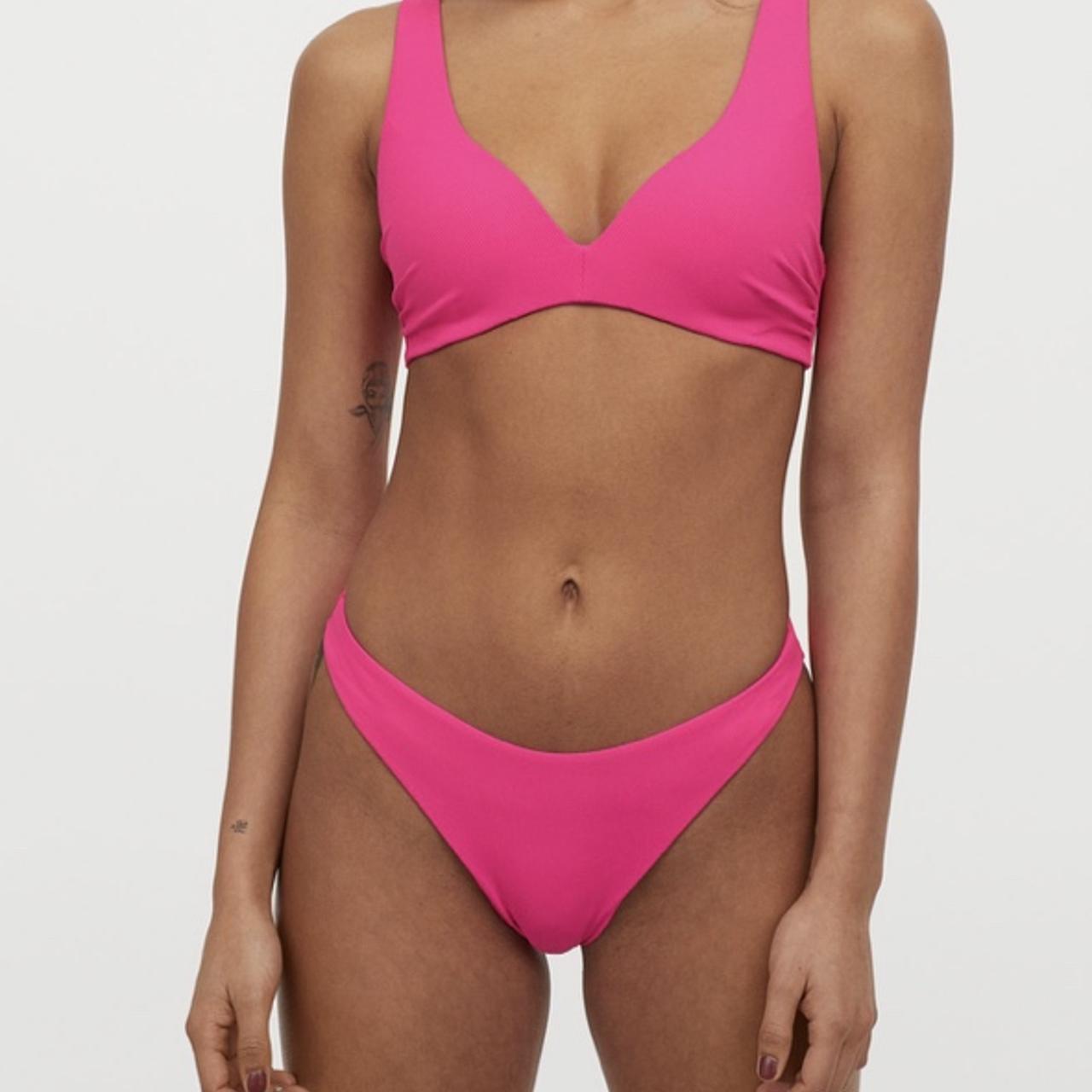 H&M Brazilian Bikini Bottoms Size: wore Depop