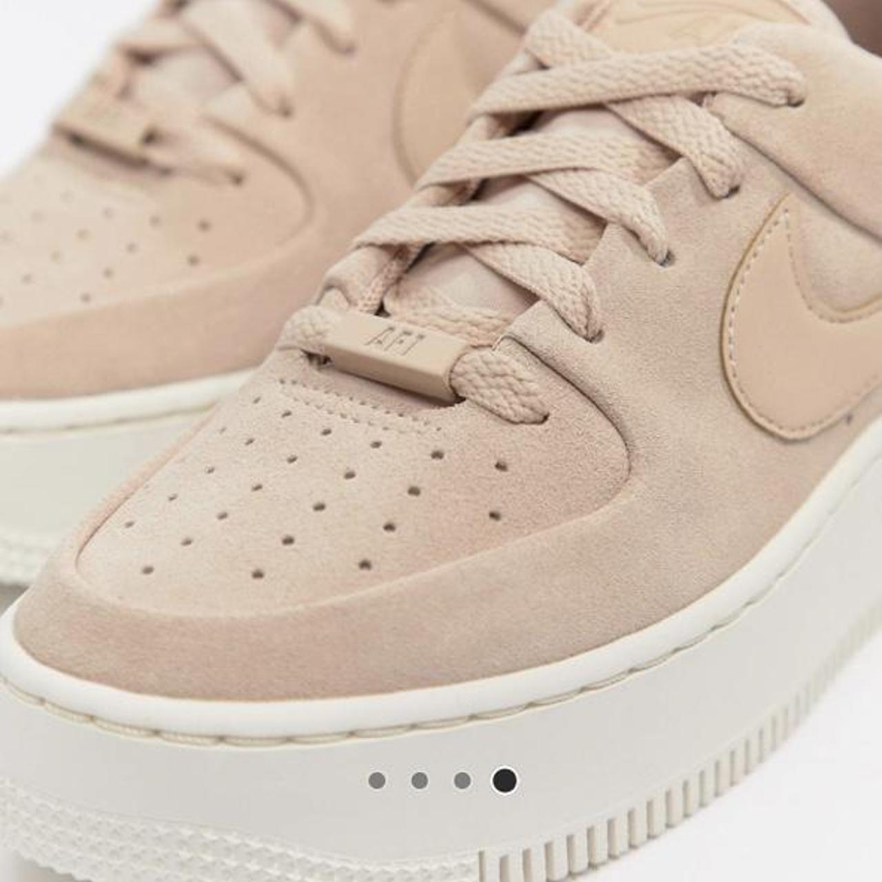 nike air force 1 sage trainers in pink