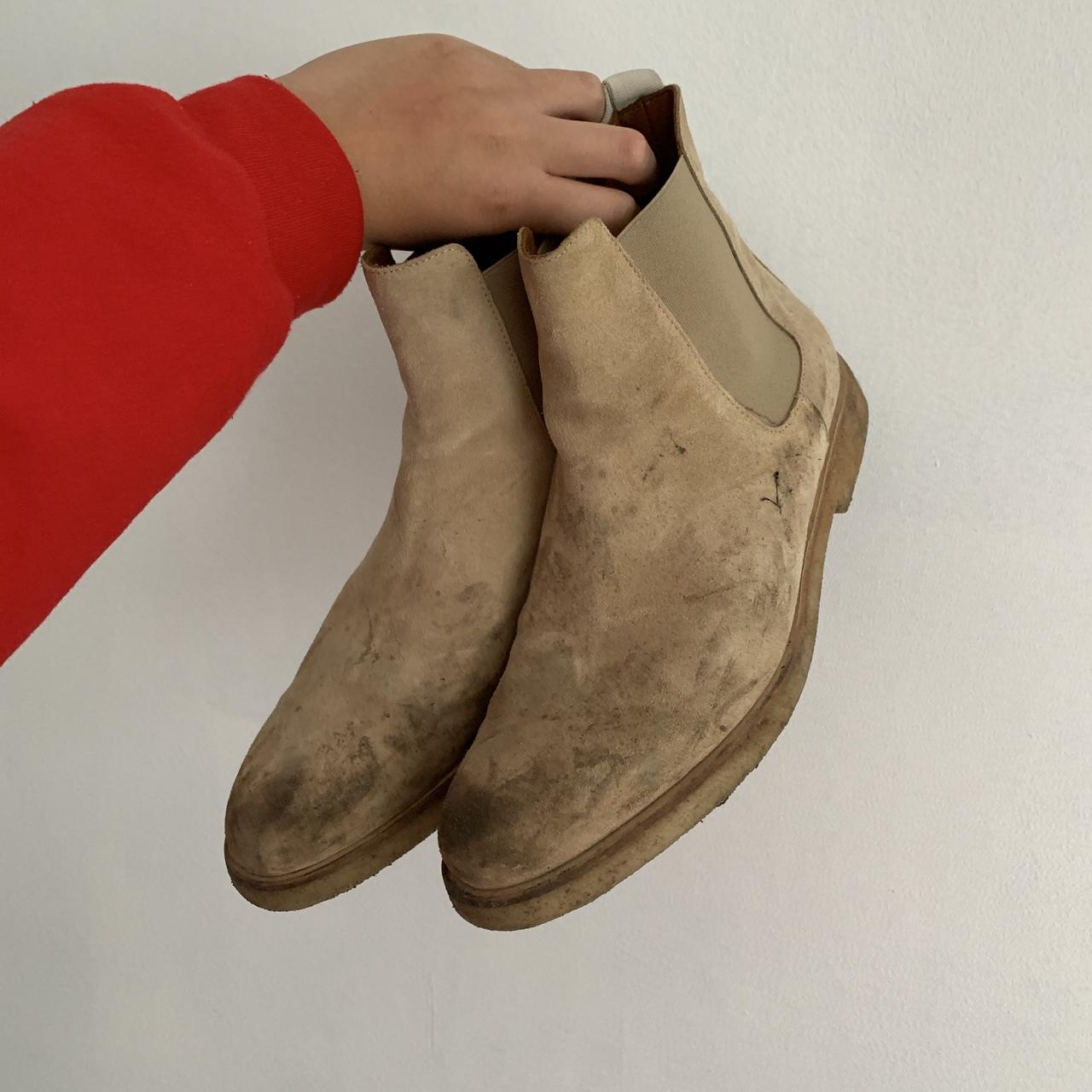 Common projects chelsea outlet boots sand