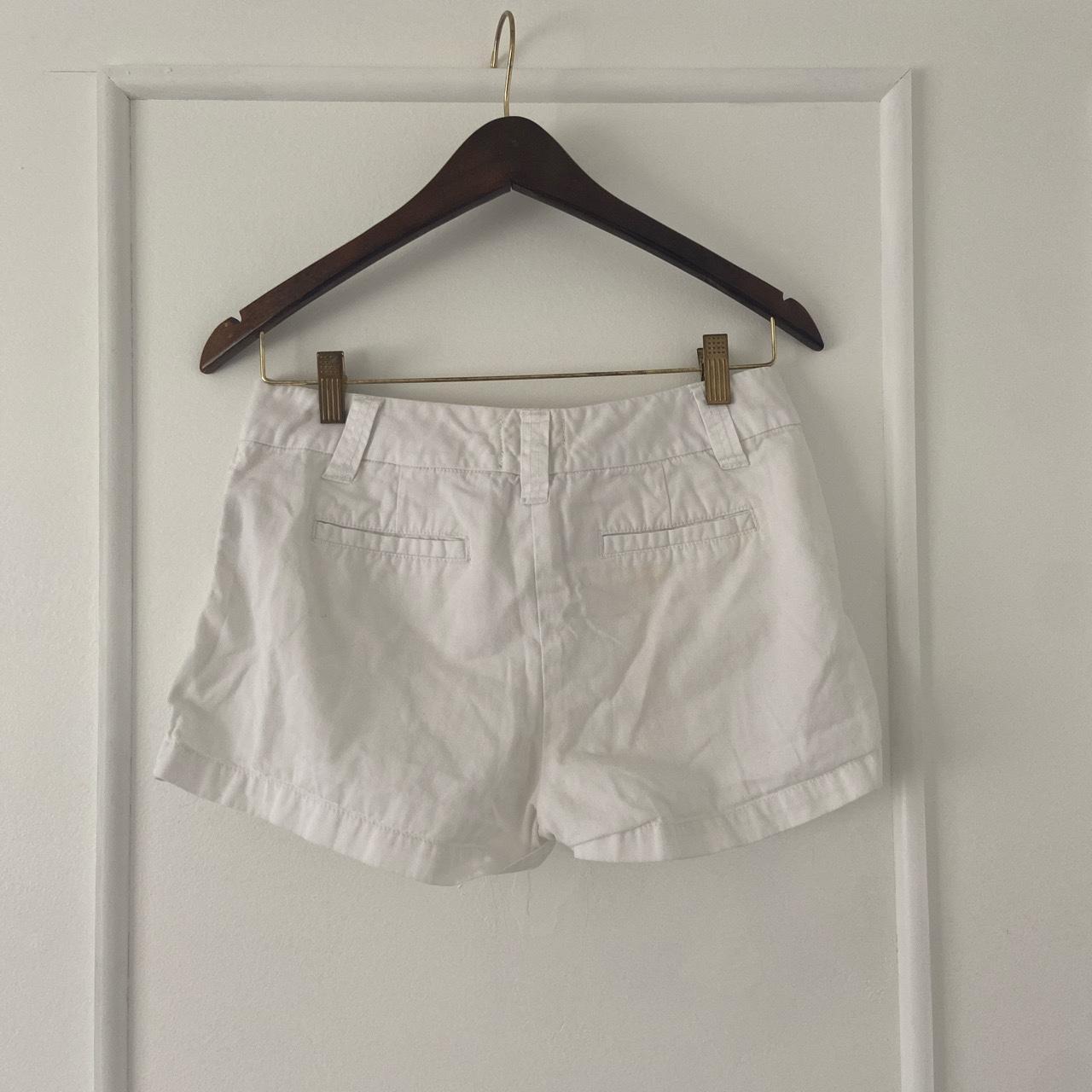 Khaki Krew Women's White and Cream Shorts (2)