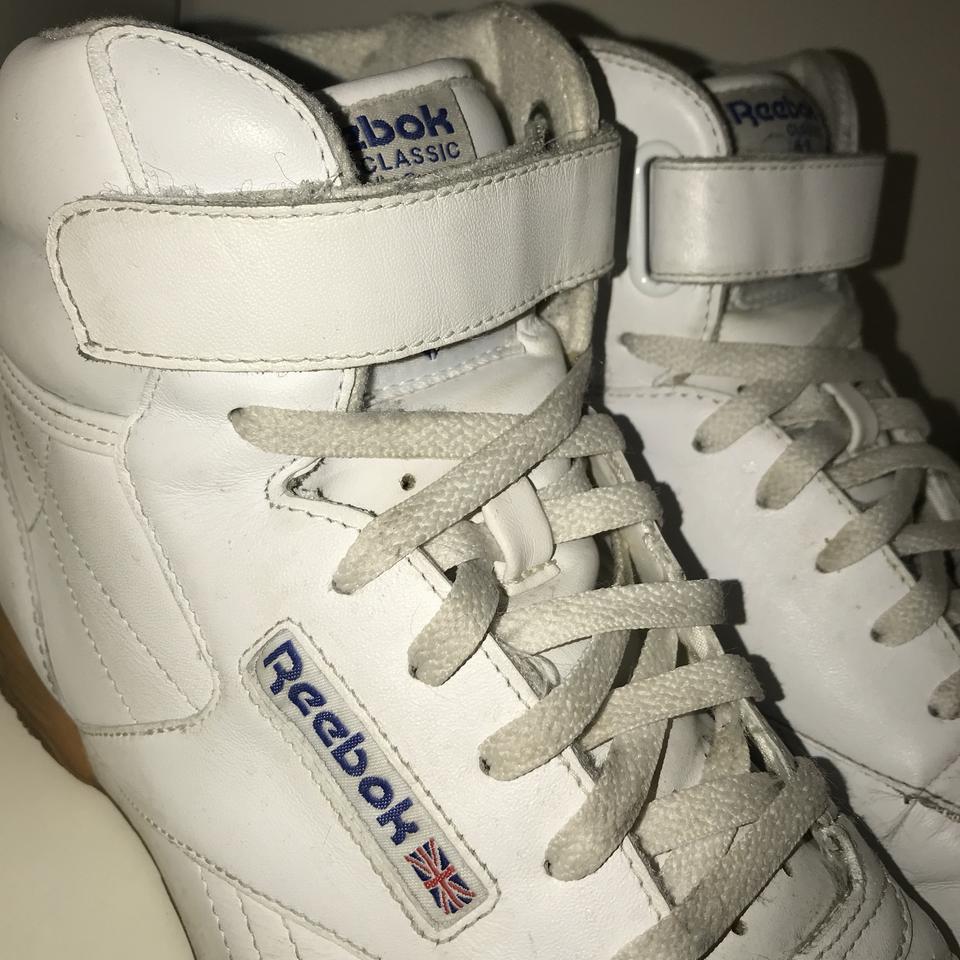 Mens white best sale reebok high tops