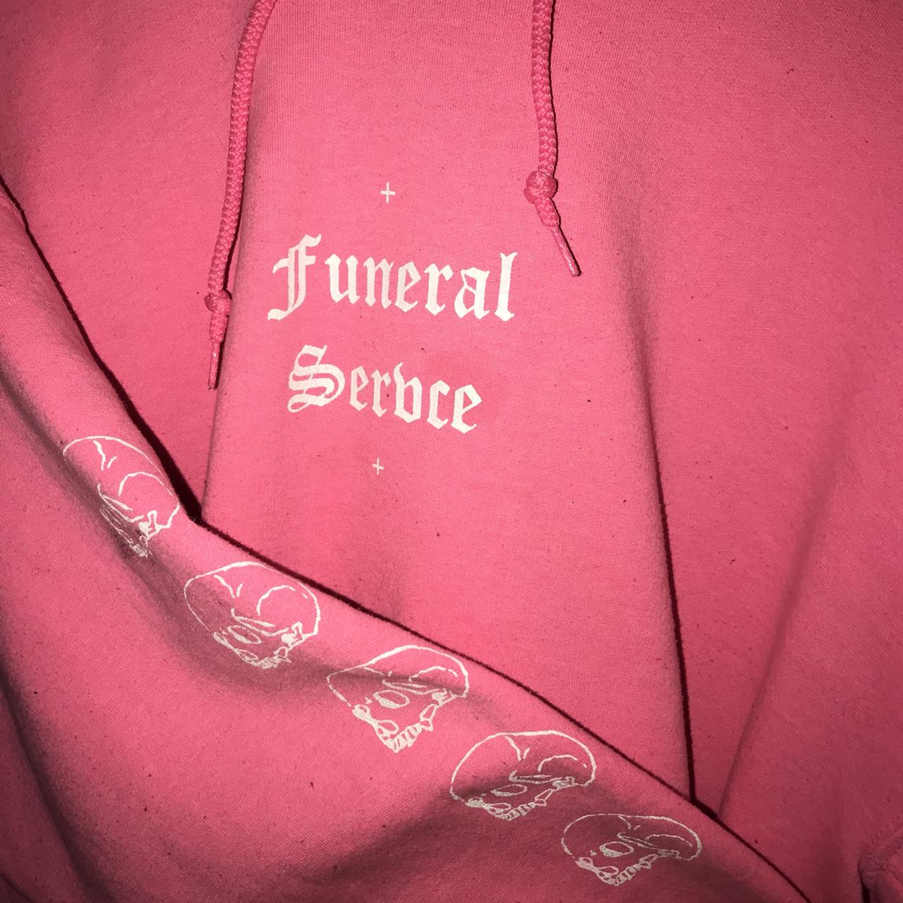 WHITECHAPEL // Funeral Service Hoodie. Pink & White.... Depop