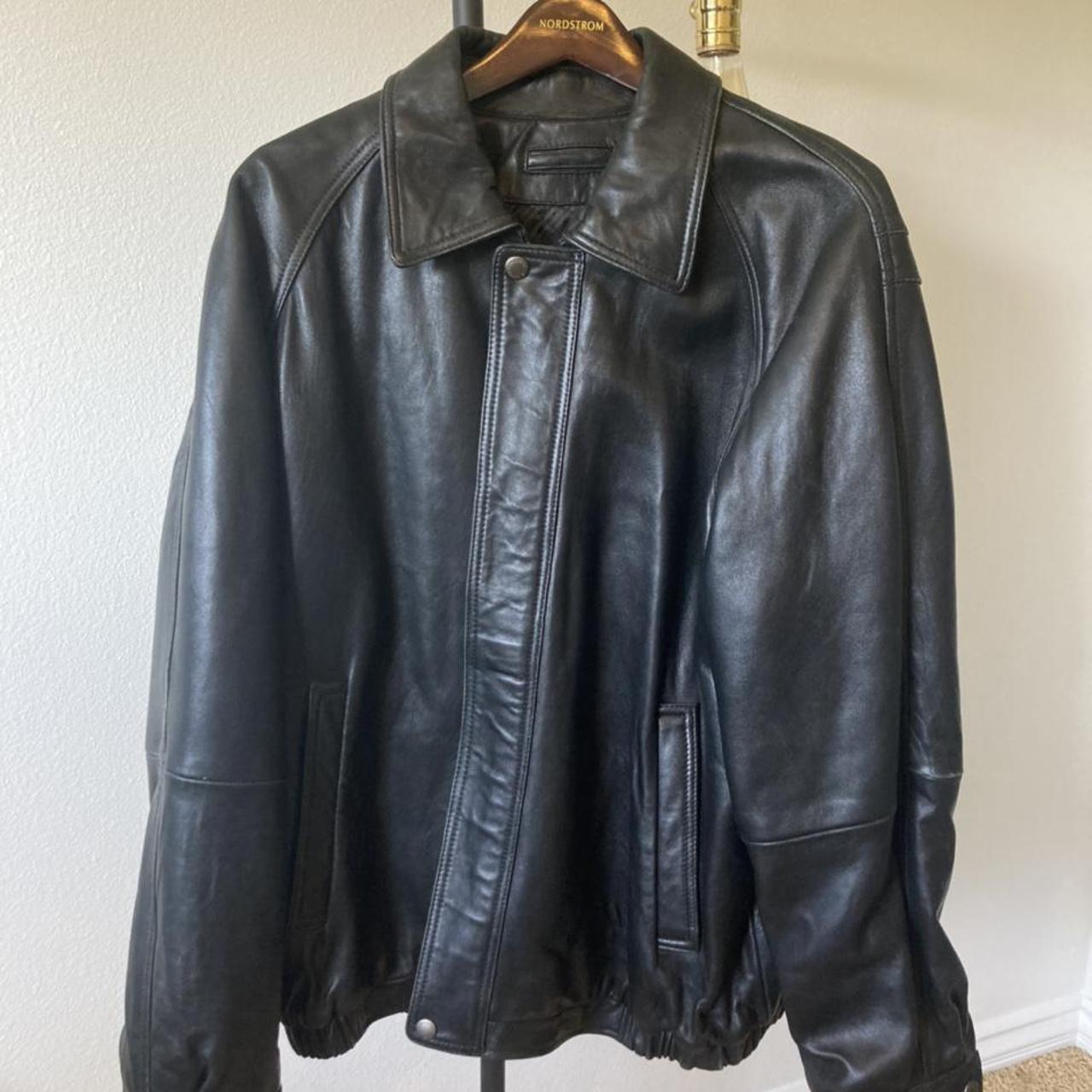 Leather Jacket Black Claiborne Outerwear Depop