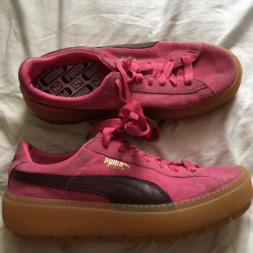 Puma fashion suede platform trace pink