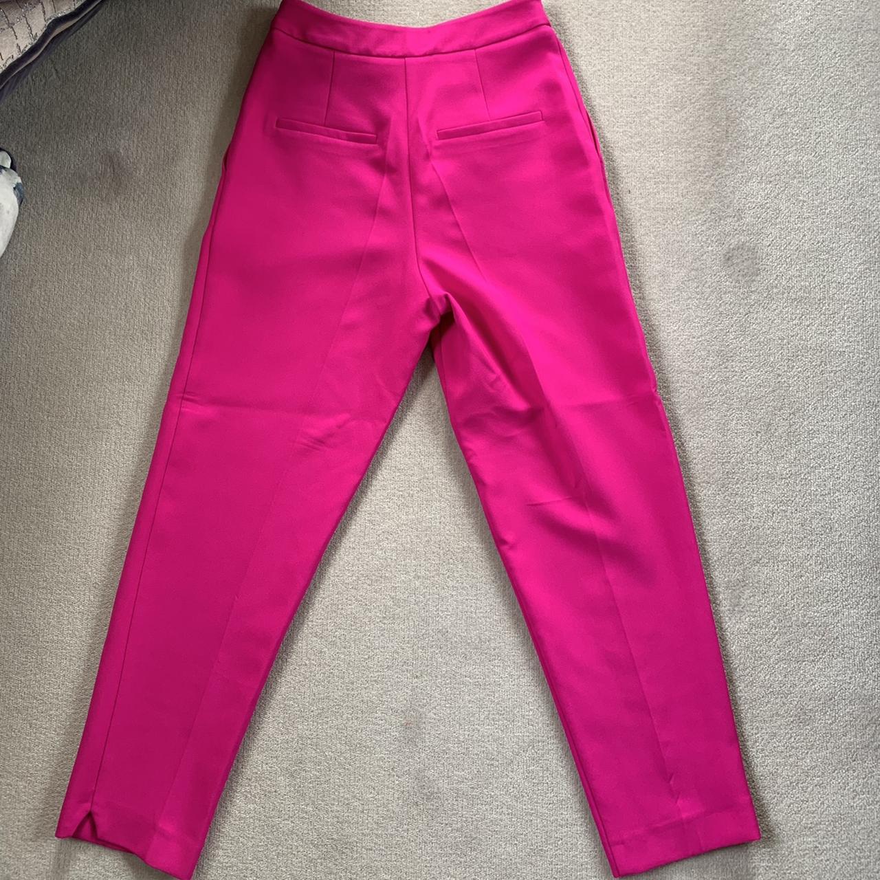 Topshop blush pink high waisted cigarette trousers... - Depop