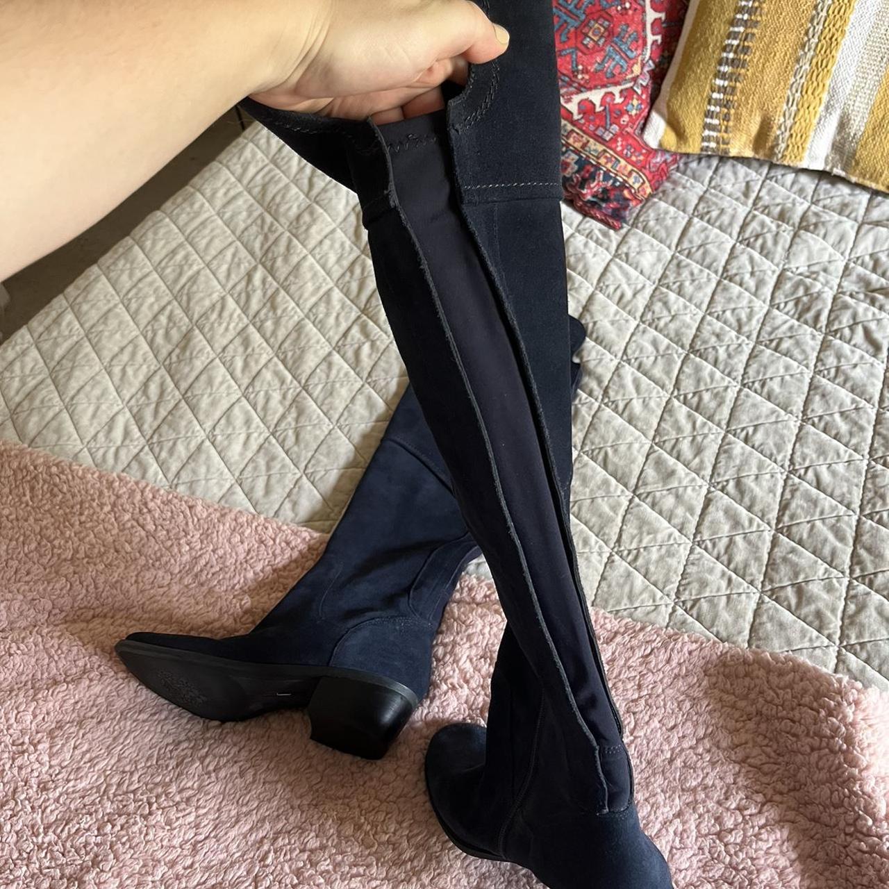 Vince camuto navy store boots