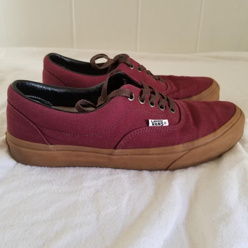 Vans authentic clearance maroon gum