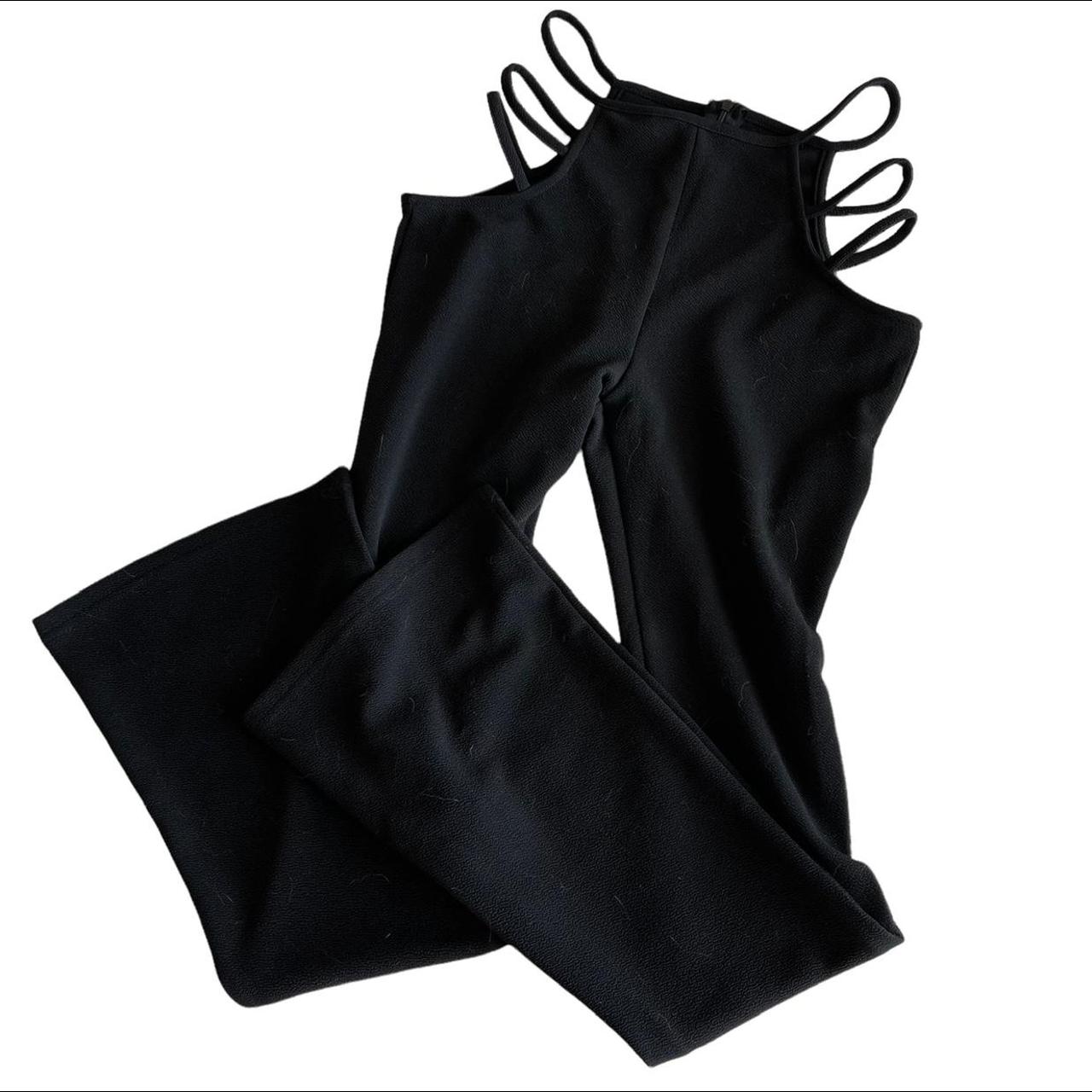 high waisted cut out string pants. zip up the back.... - Depop