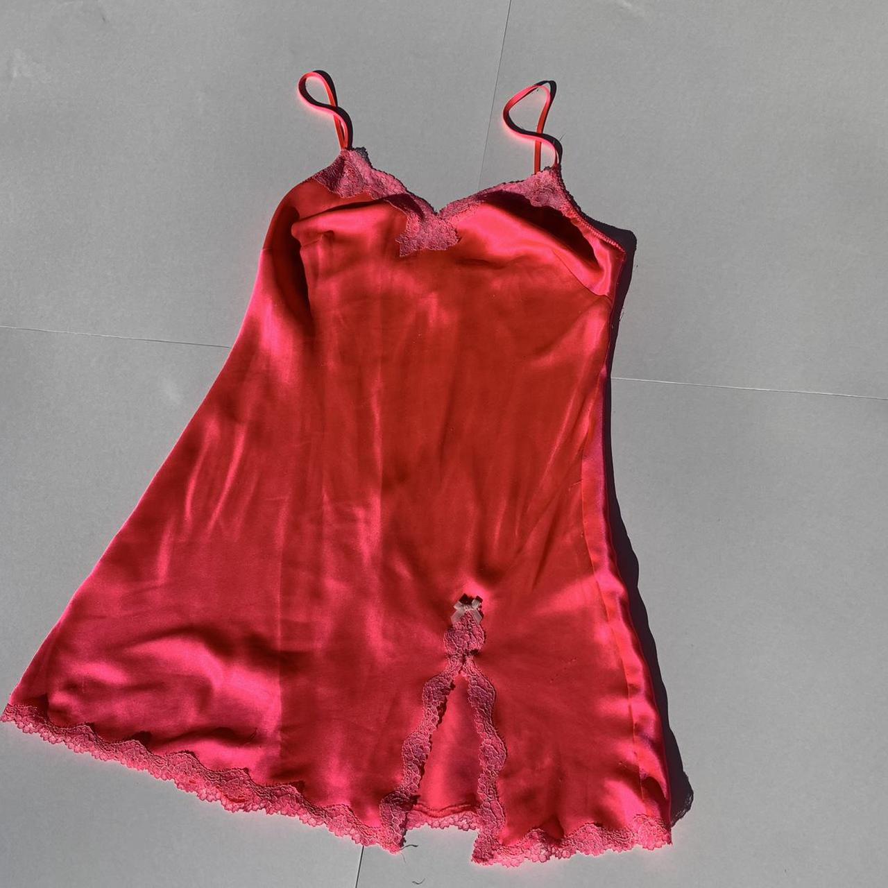 Victoria’s Secret Hot Pink Slip Dress Size... - Depop