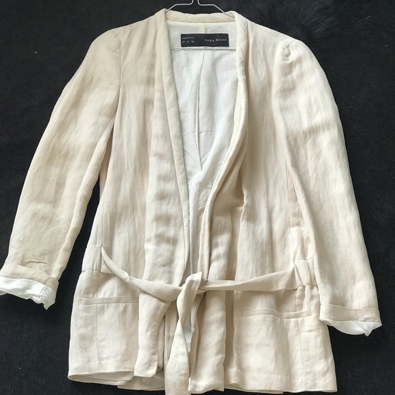 Zara Nude Rose Blazer - Depop