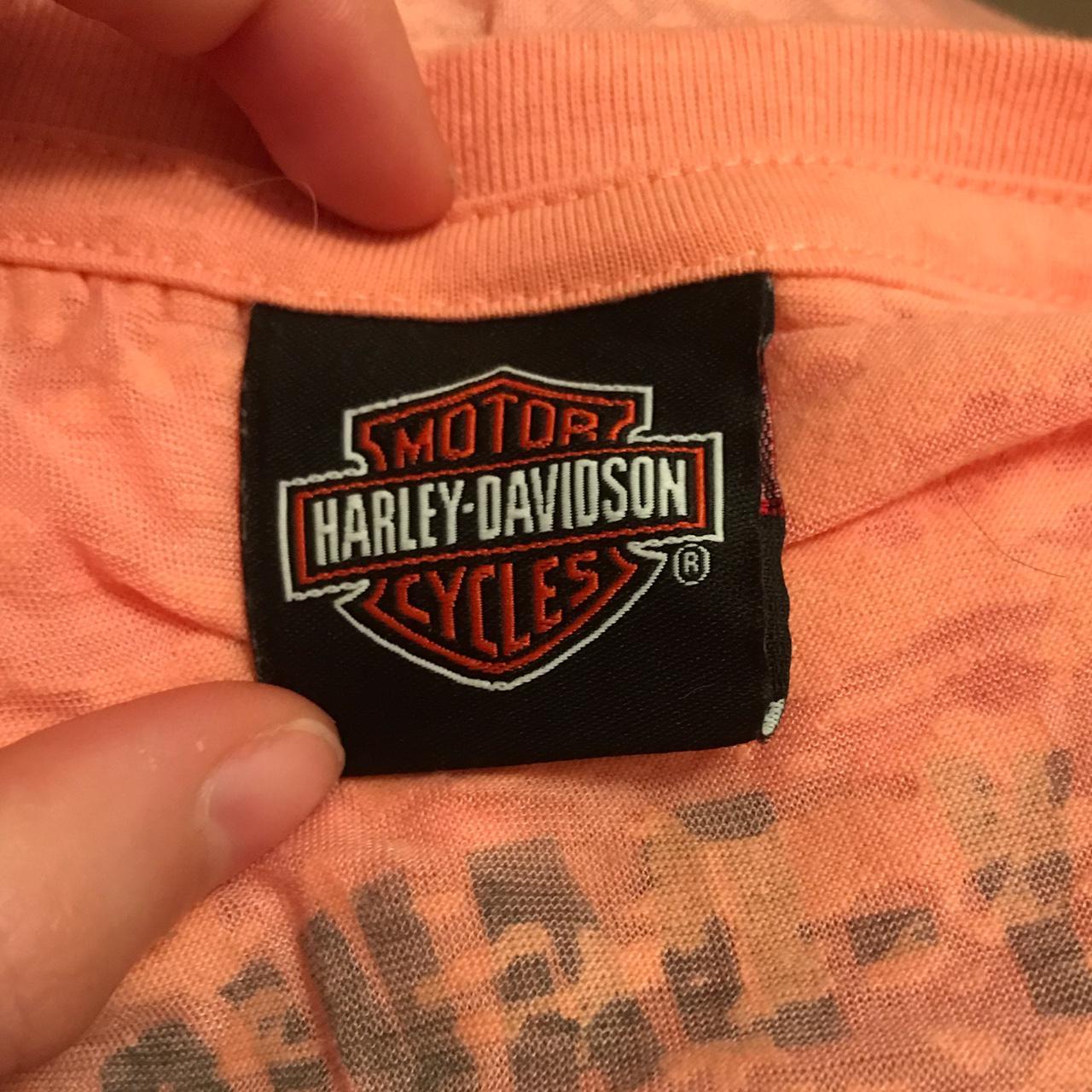 Pale Orange Harley Davidson Diamant Graphic Depop