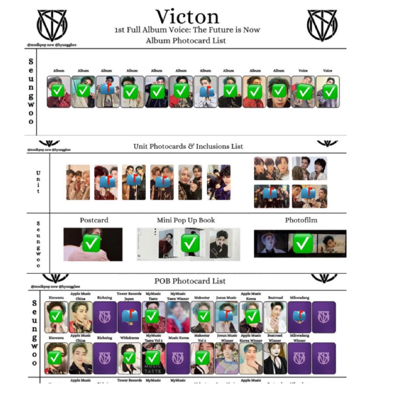 VICTON MAKESTAR MusicKorea 特典 トレカ スビン｜CD