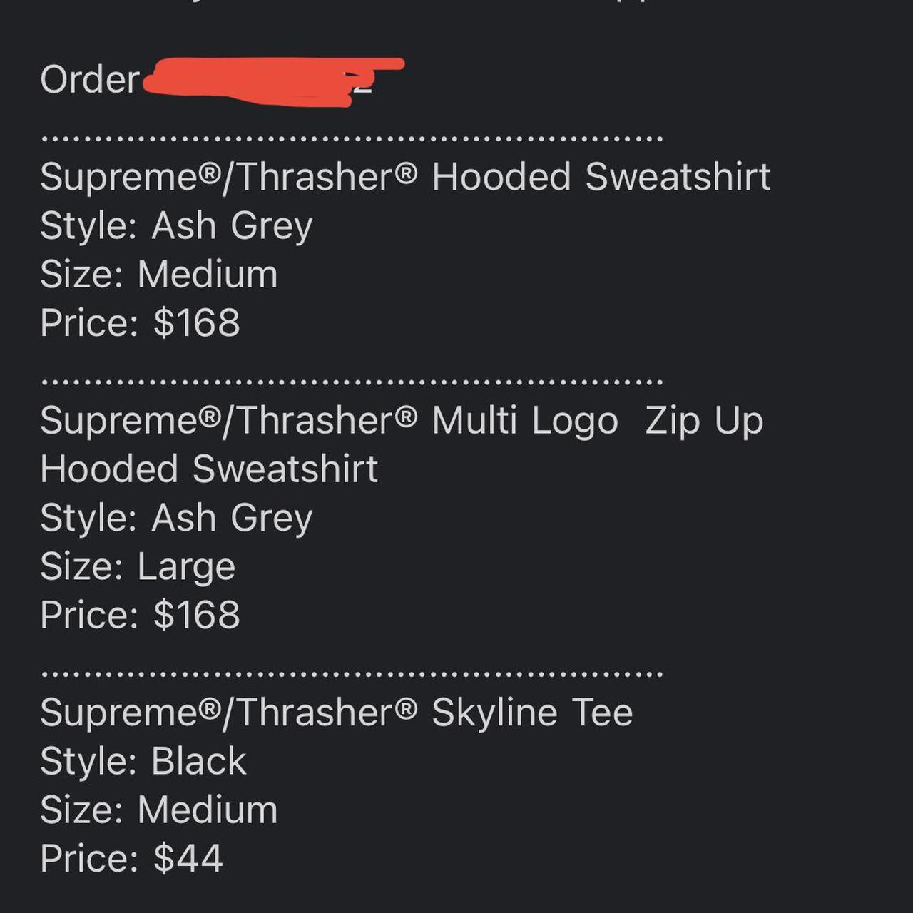 Supreme Multi Logo Hooded Sweatshirt 'Ash Grey