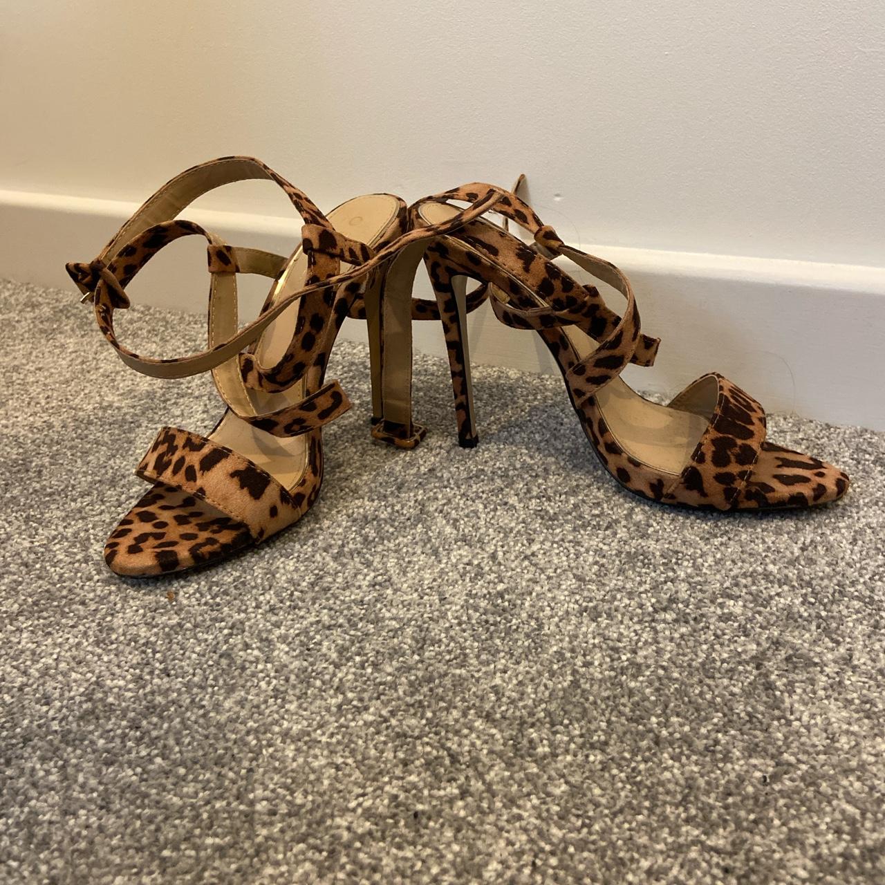 Office leopard heels shops