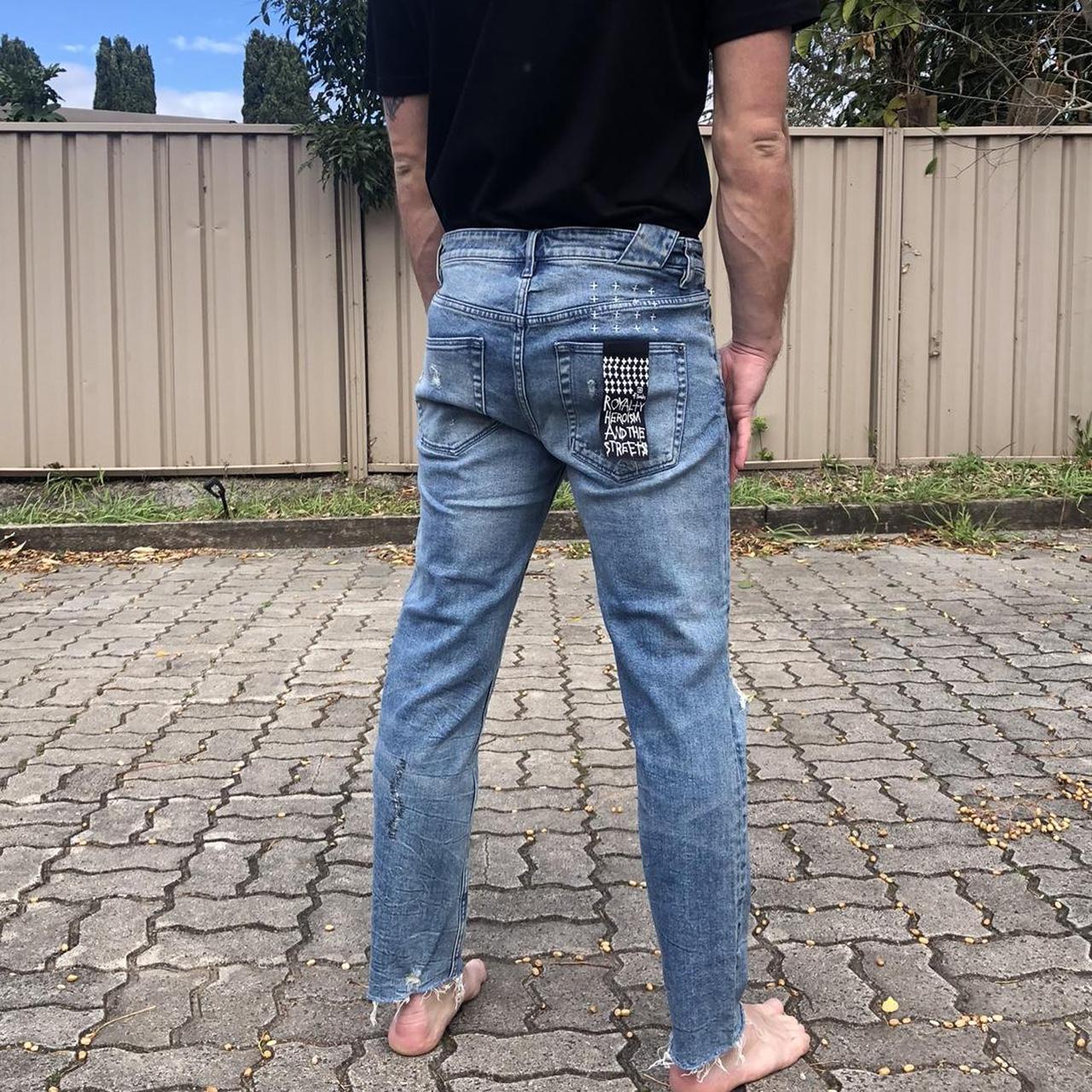 KSUBI men’s ripped n stripped jeans Brand new... Depop