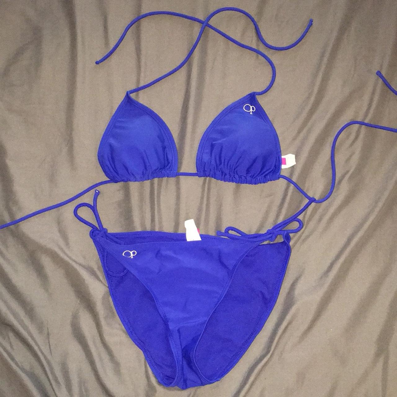 OP blue Top is a large, bottoms are