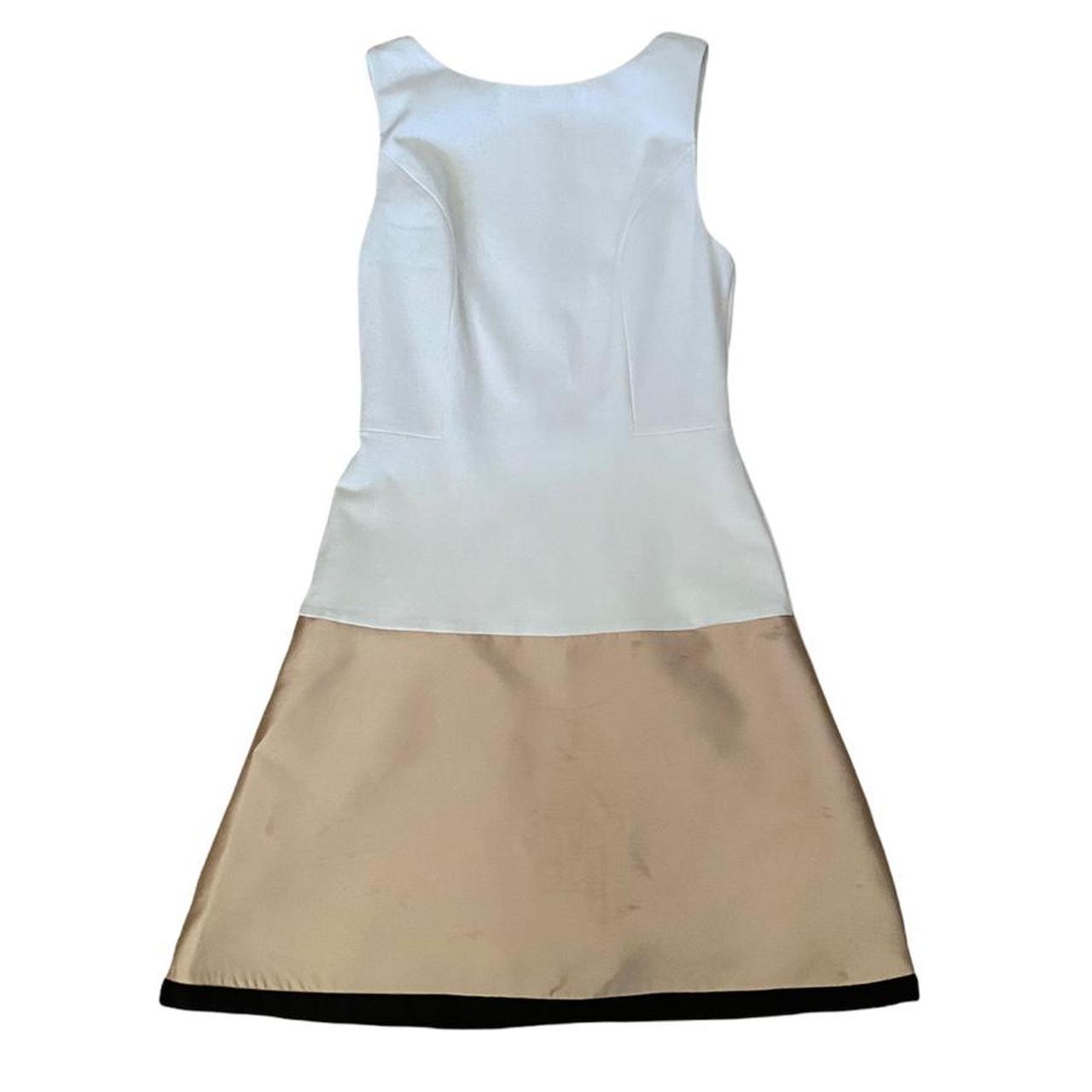 Women's White and Gold Dress