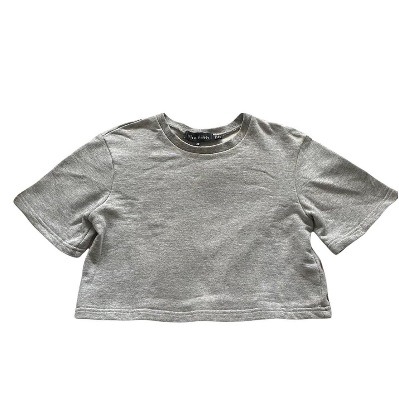 American Vintage Women's Grey Crop-top