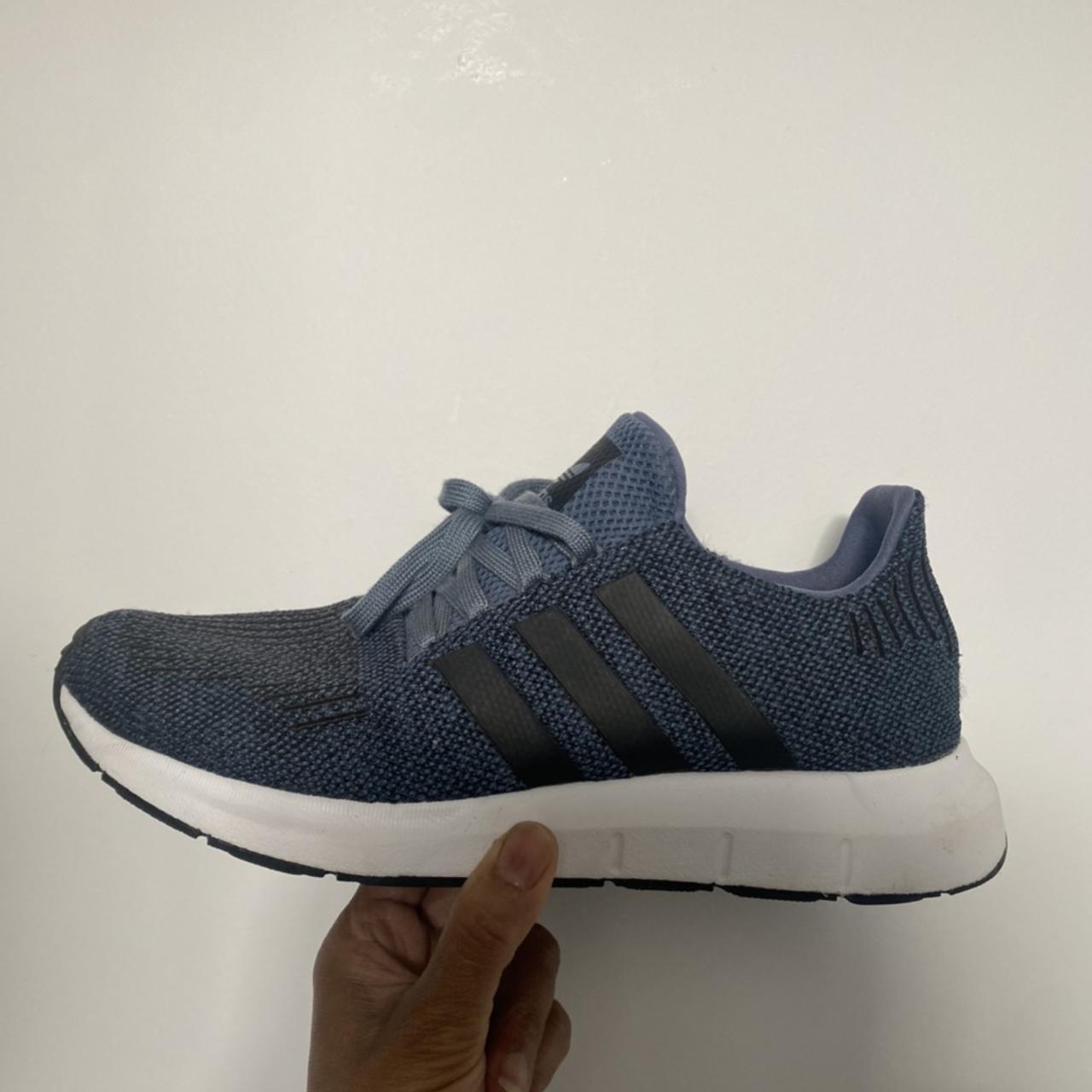 navy blue adidas swift run