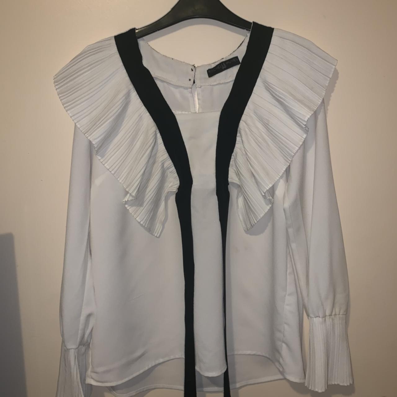 Rochelle Humes black and white shirt Wear for going... - Depop