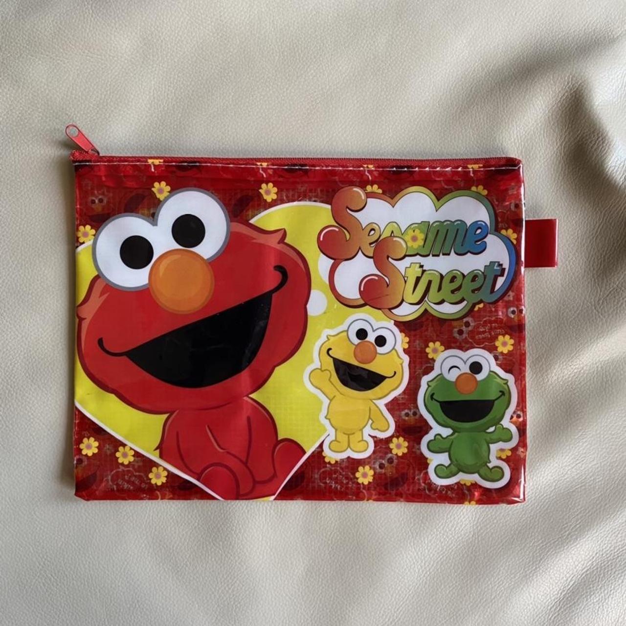 Sesame Street Elmo Pouch, red colour, H17.5 x... Depop