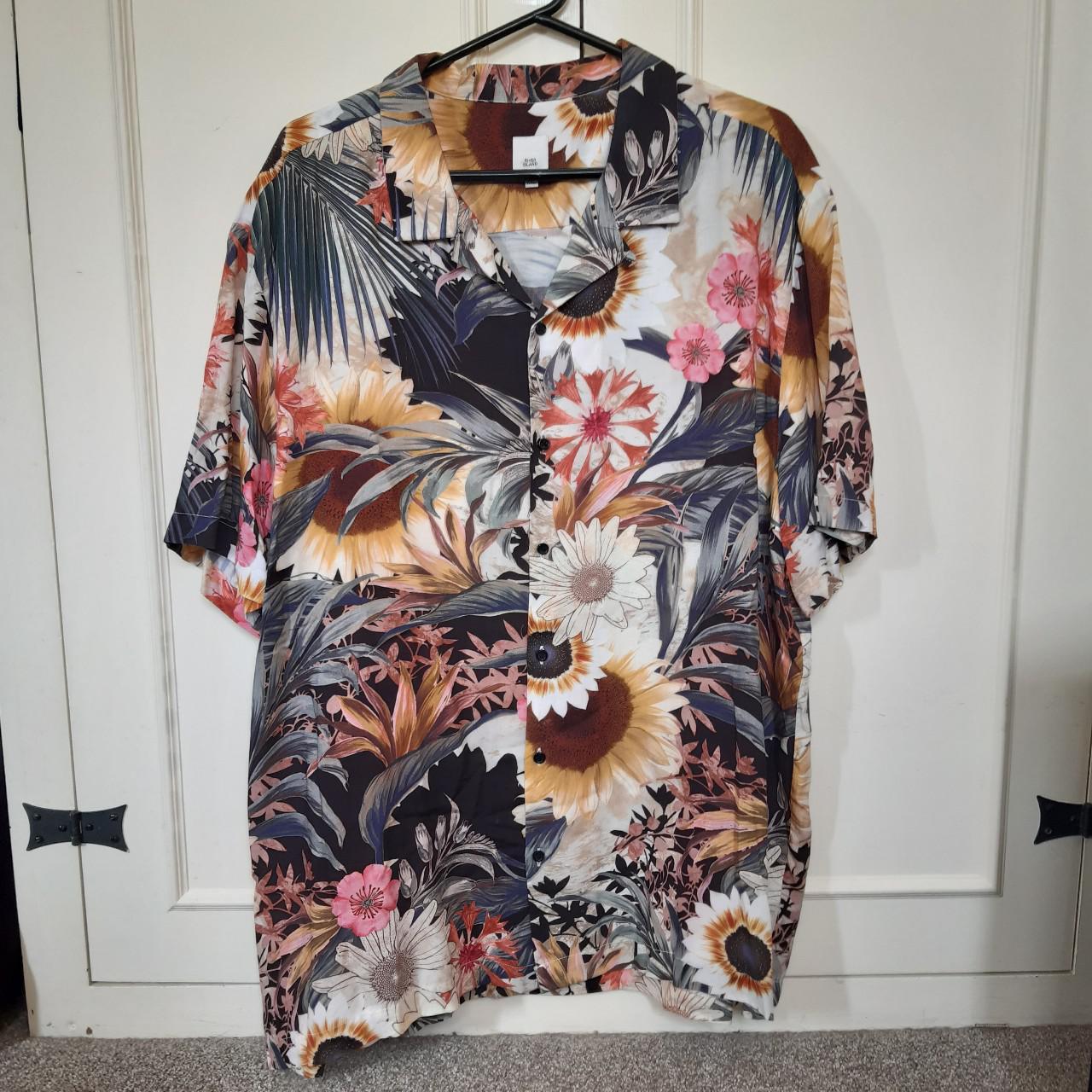 River island floral shirt mens xxl Bought for... - Depop
