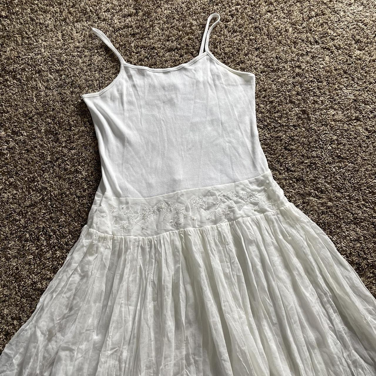 Absolutely gorgeous white fairy grunge boho dress... - Depop