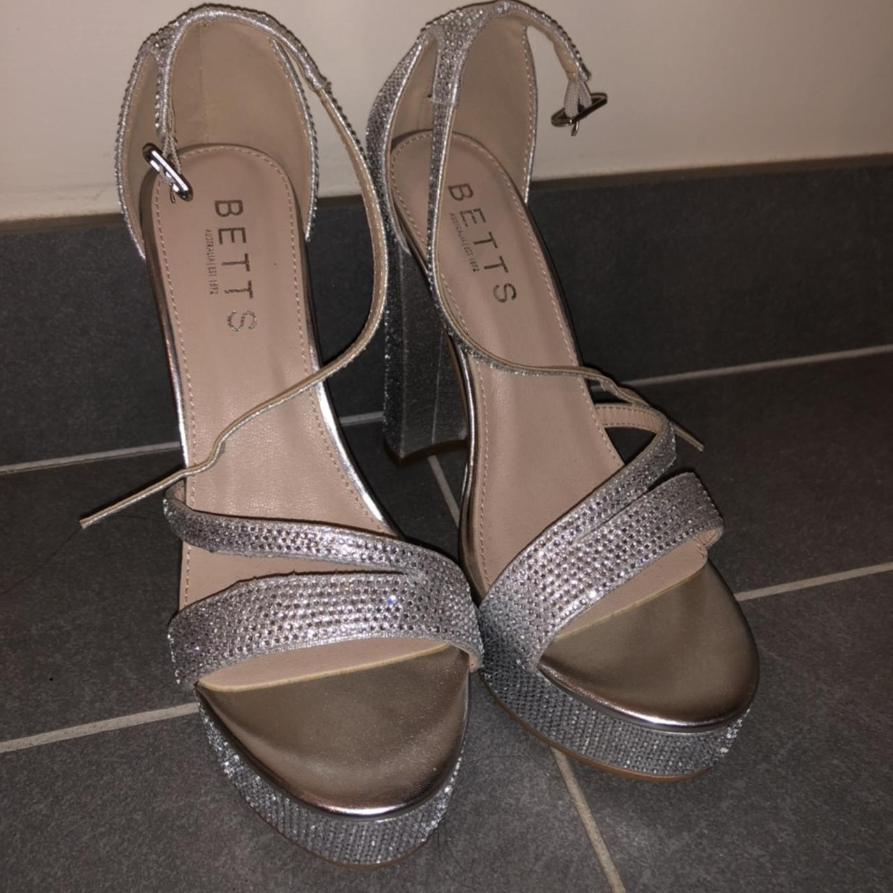 Betts cheap silver heels