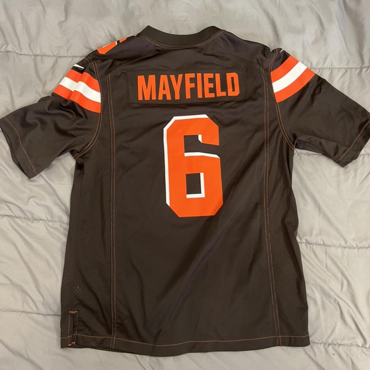 Cleveland Browns Baker Mayfield Jersey T-Shirt. Fits - Depop