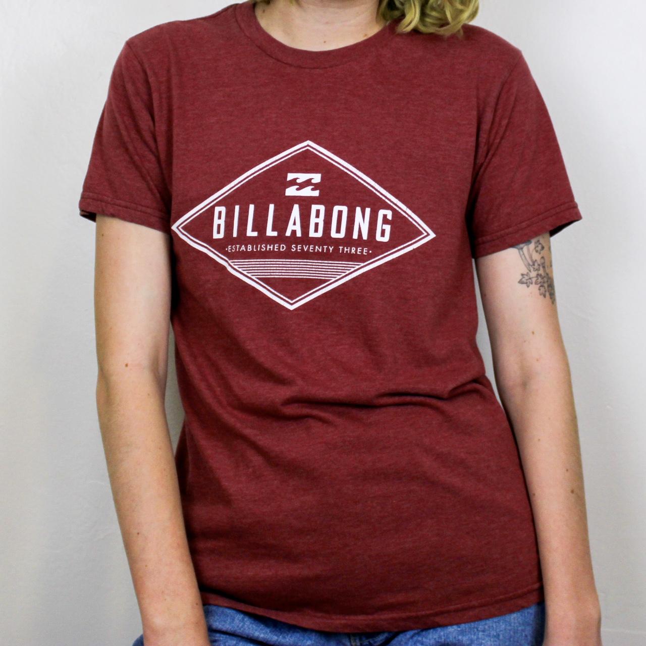 red billabong shirt