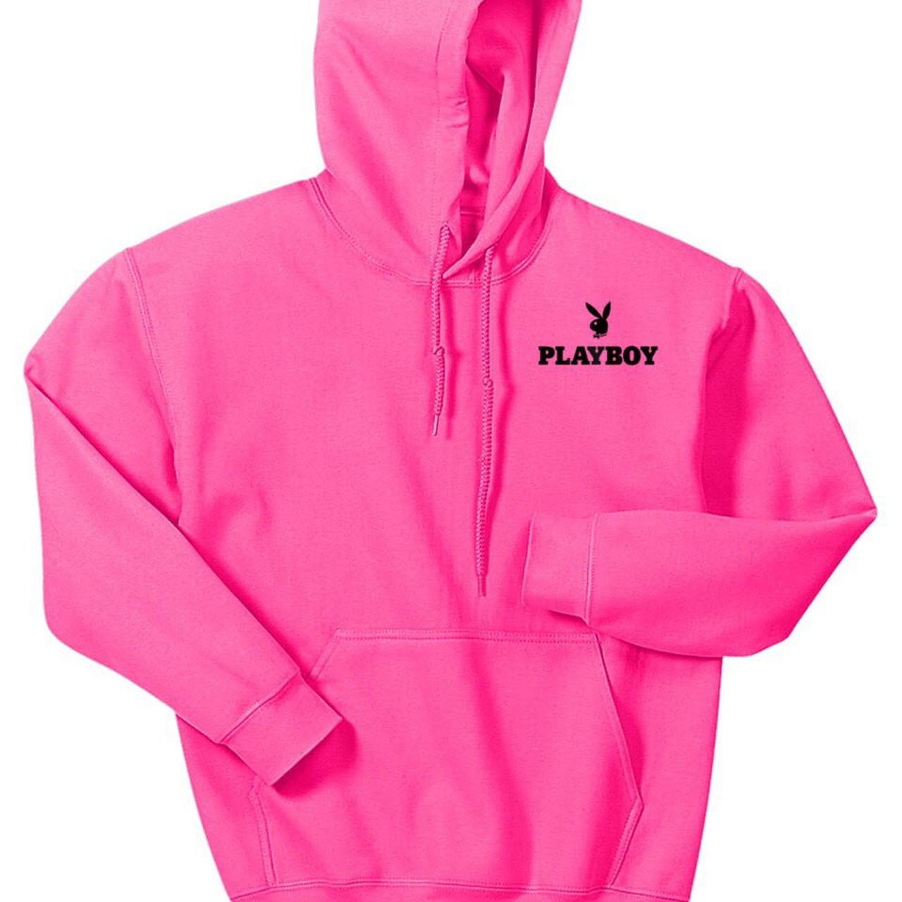 Hot pink playboy hoodie sale