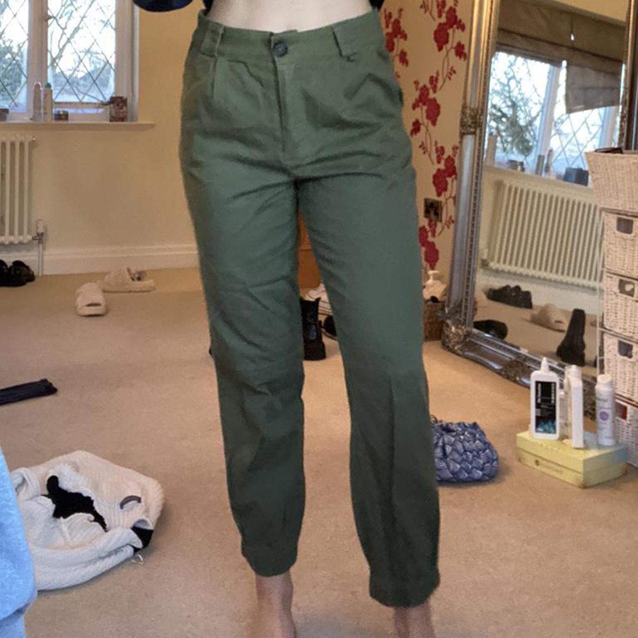 stradivarius khaki cargo