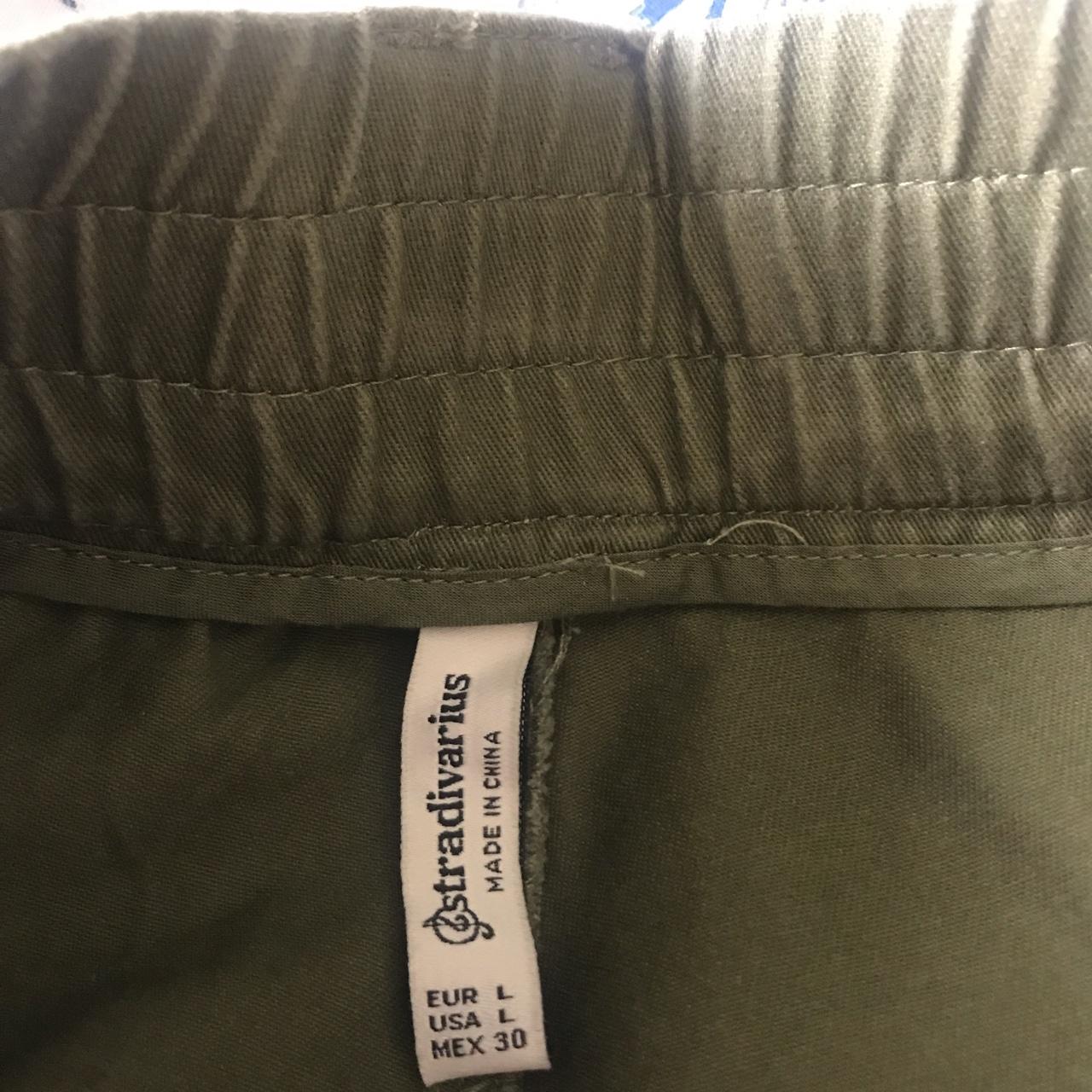 stradivarius khaki cargo